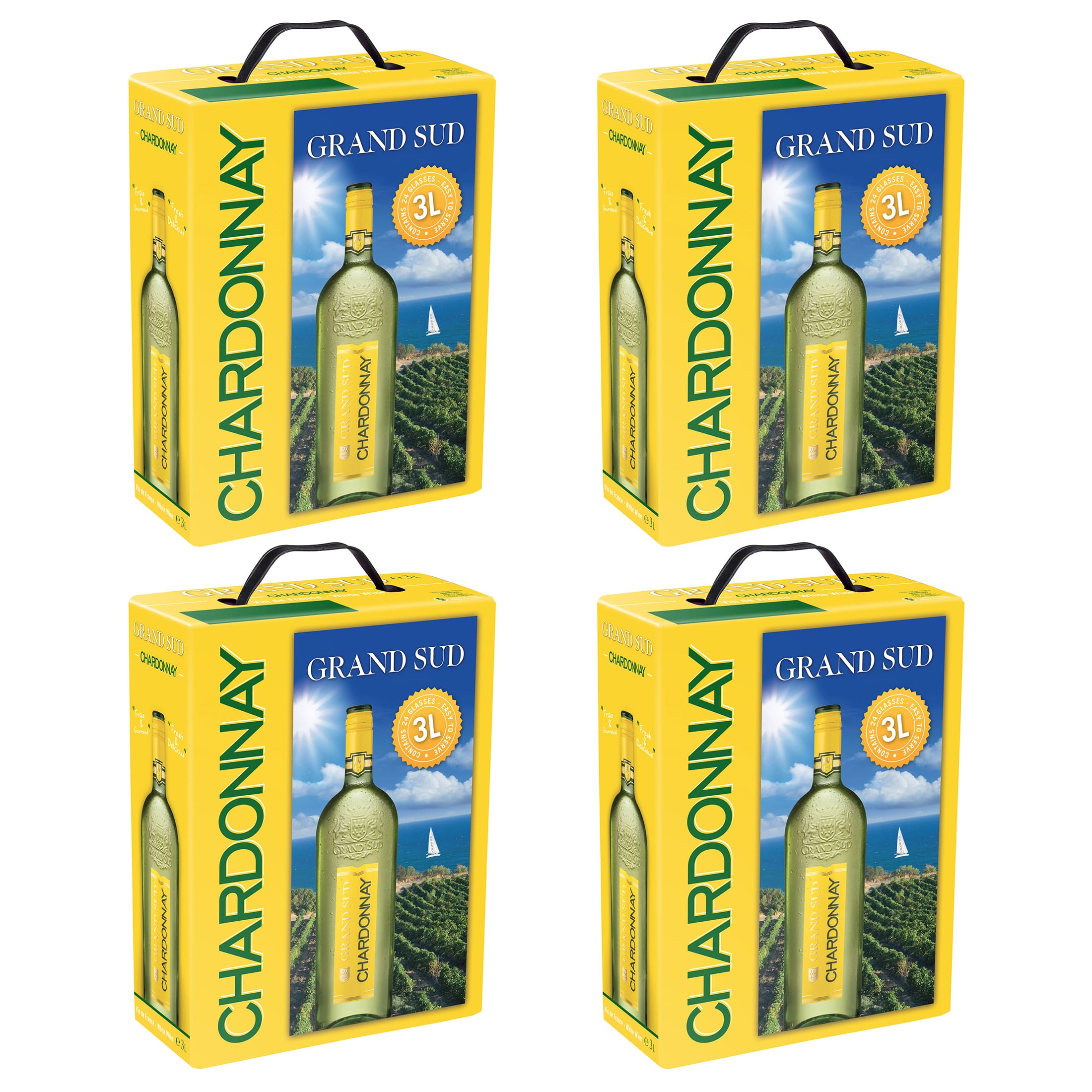 Bag-in-Box - Chardonnay aus Frankreich - Weißwein - Grand Sud 3 L.