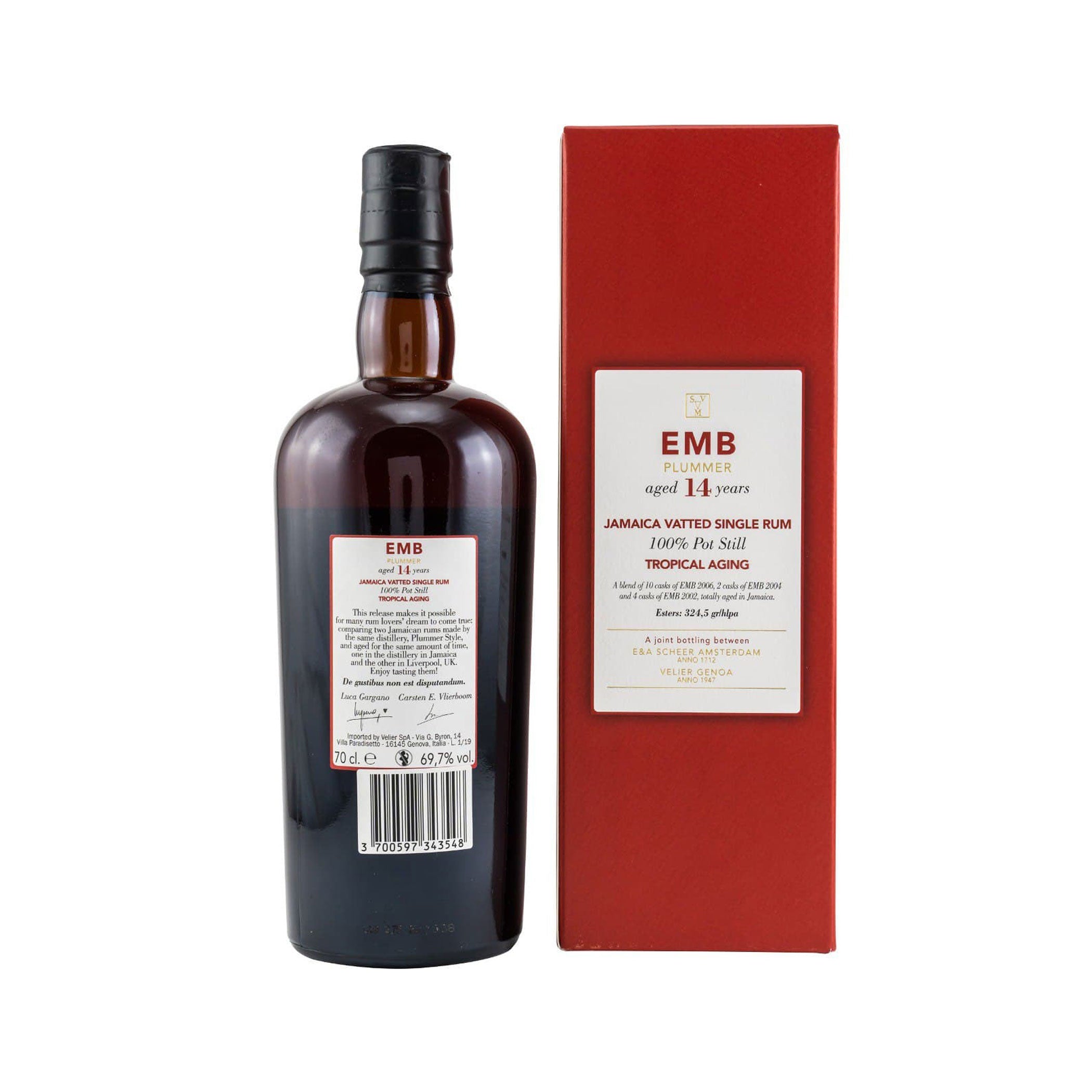 EMB Plummer 14 Jahre – Tropical Aging - Scheer Velier Main Jamaica Vatted Single Rum