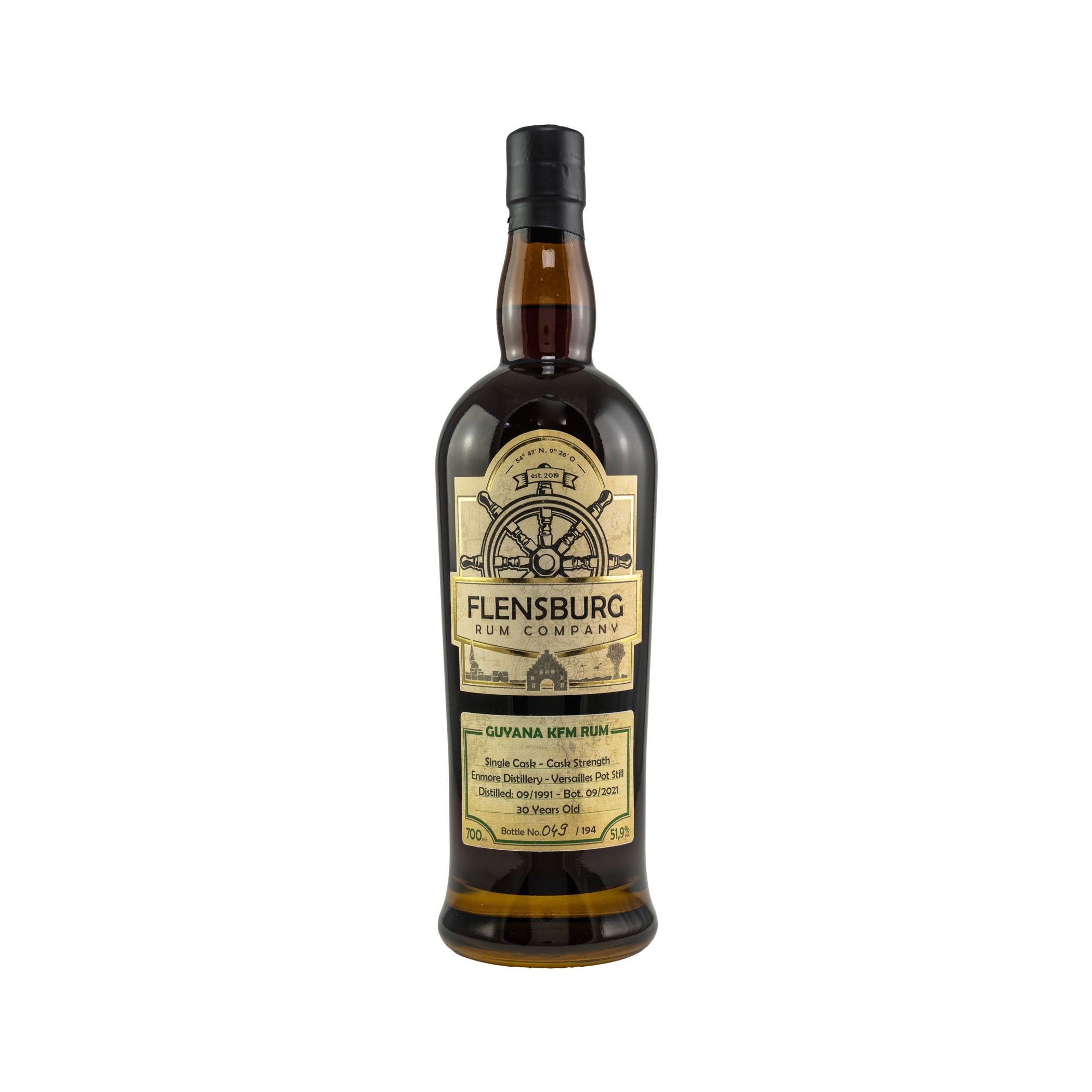 Flensburg Rum Company - Guyana (Enmore) KFM 30 Years