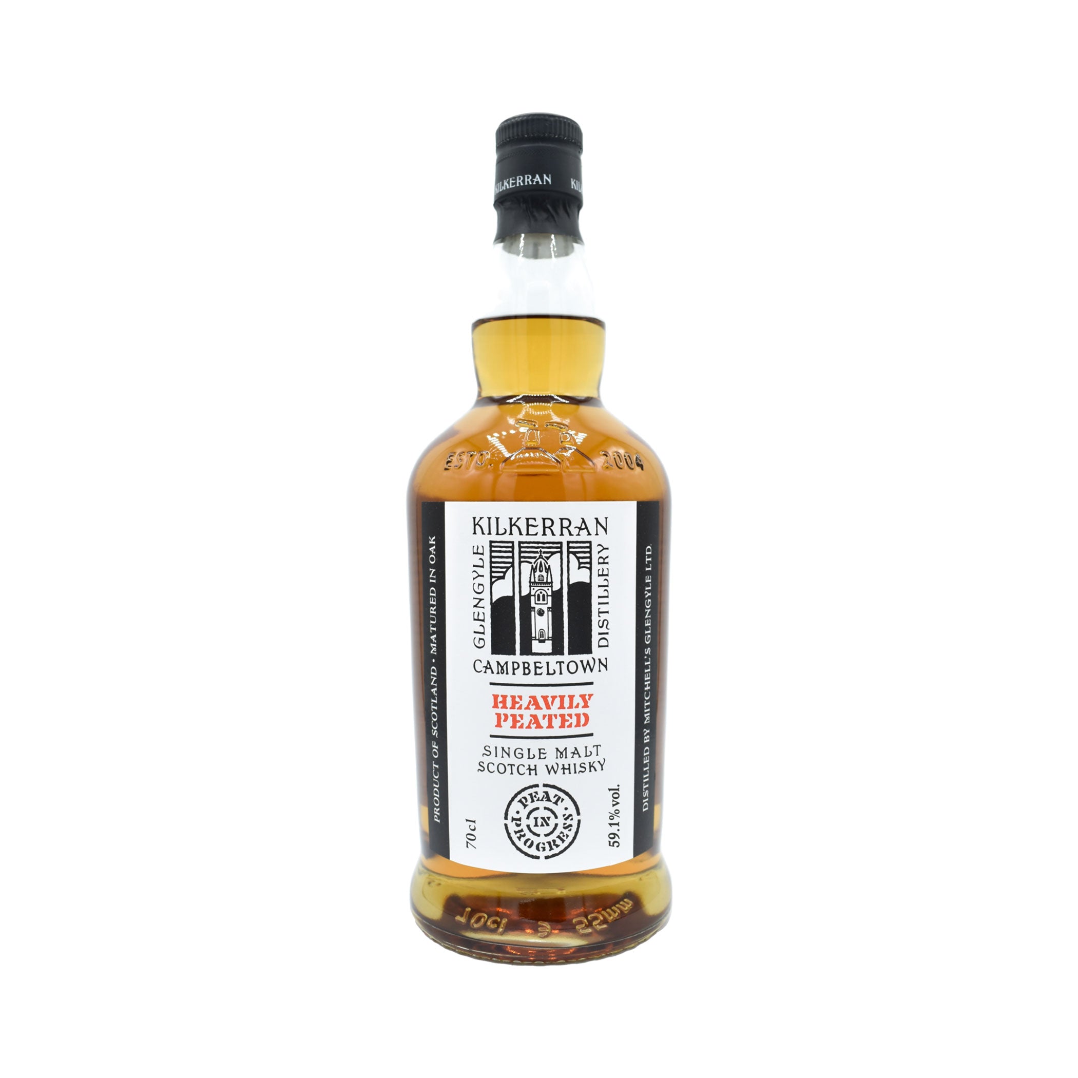 Kilkerran Heavily Peated - Batch 7 - Cask Strength - Neuware Etikett leicht beschädigt