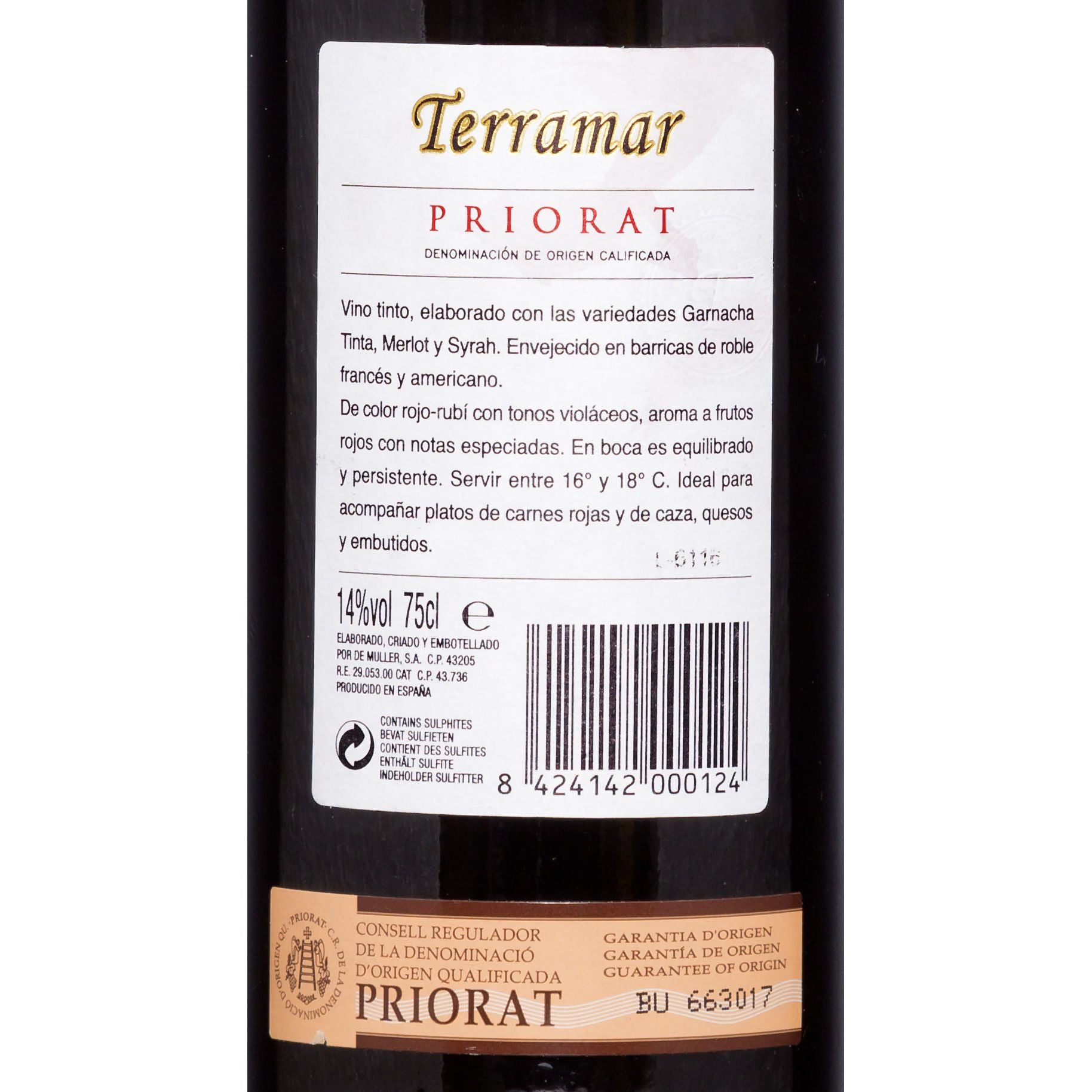 2013er Terramar Priorat Crianza D.O.Q - Bodegas De Muller