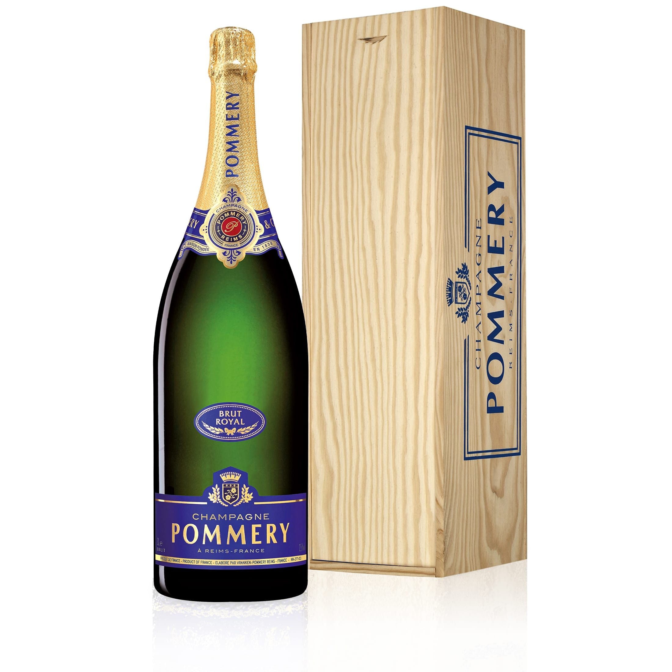 Pommery Brut Royal Jéroboam 3L in Holzkiste