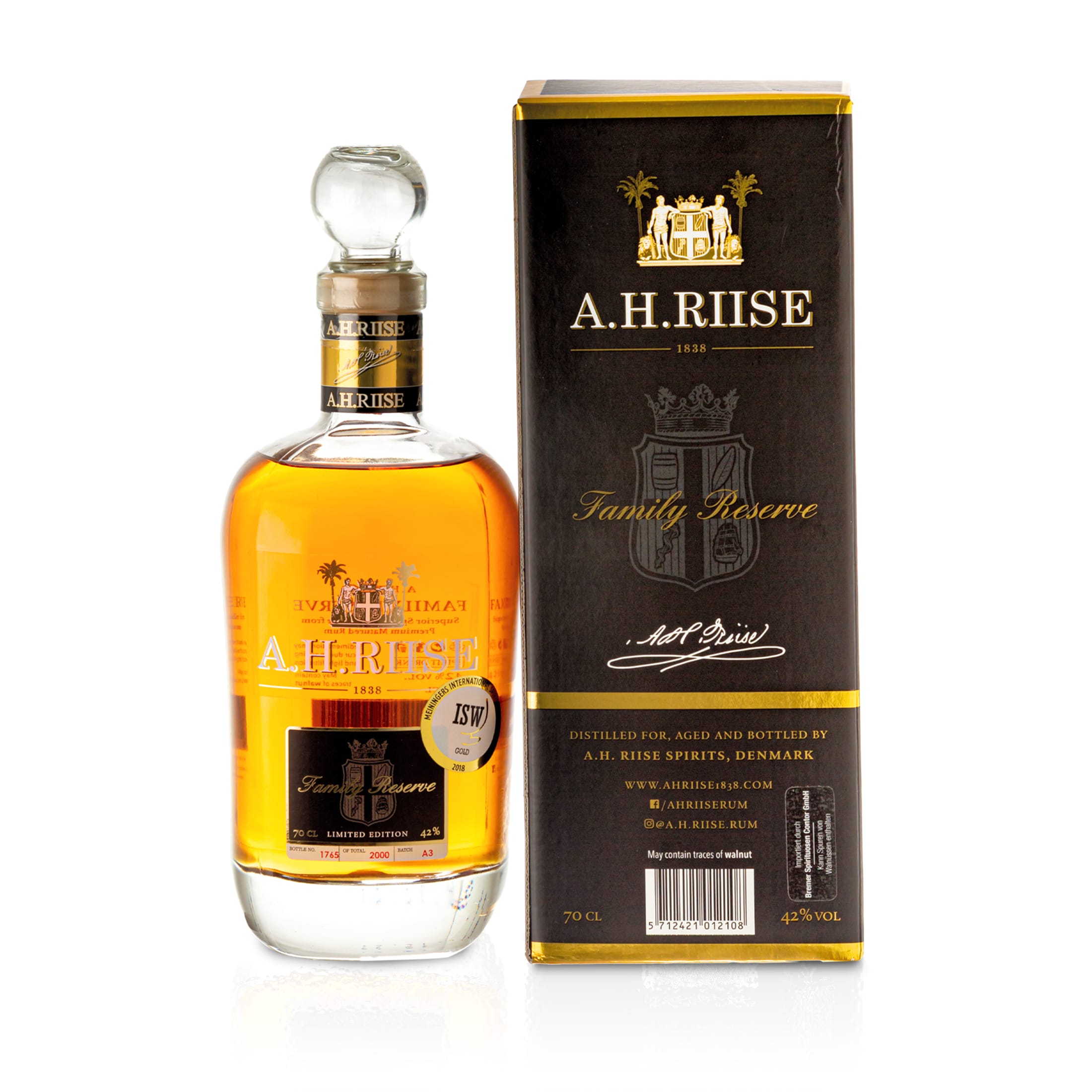 A.H. Riise Family Reserve Solera 1838 Limited Edition 42%