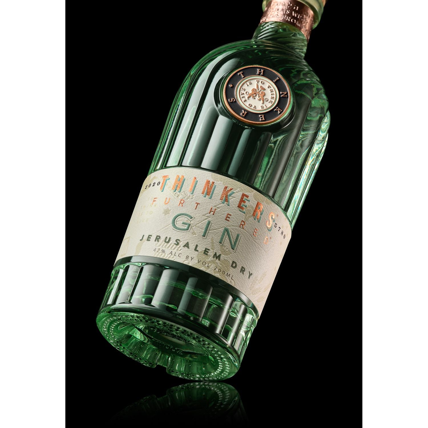 Thinkers Premium Jerusalem Gin - Handcrafted with Botanicals – 700ml, 42% vol