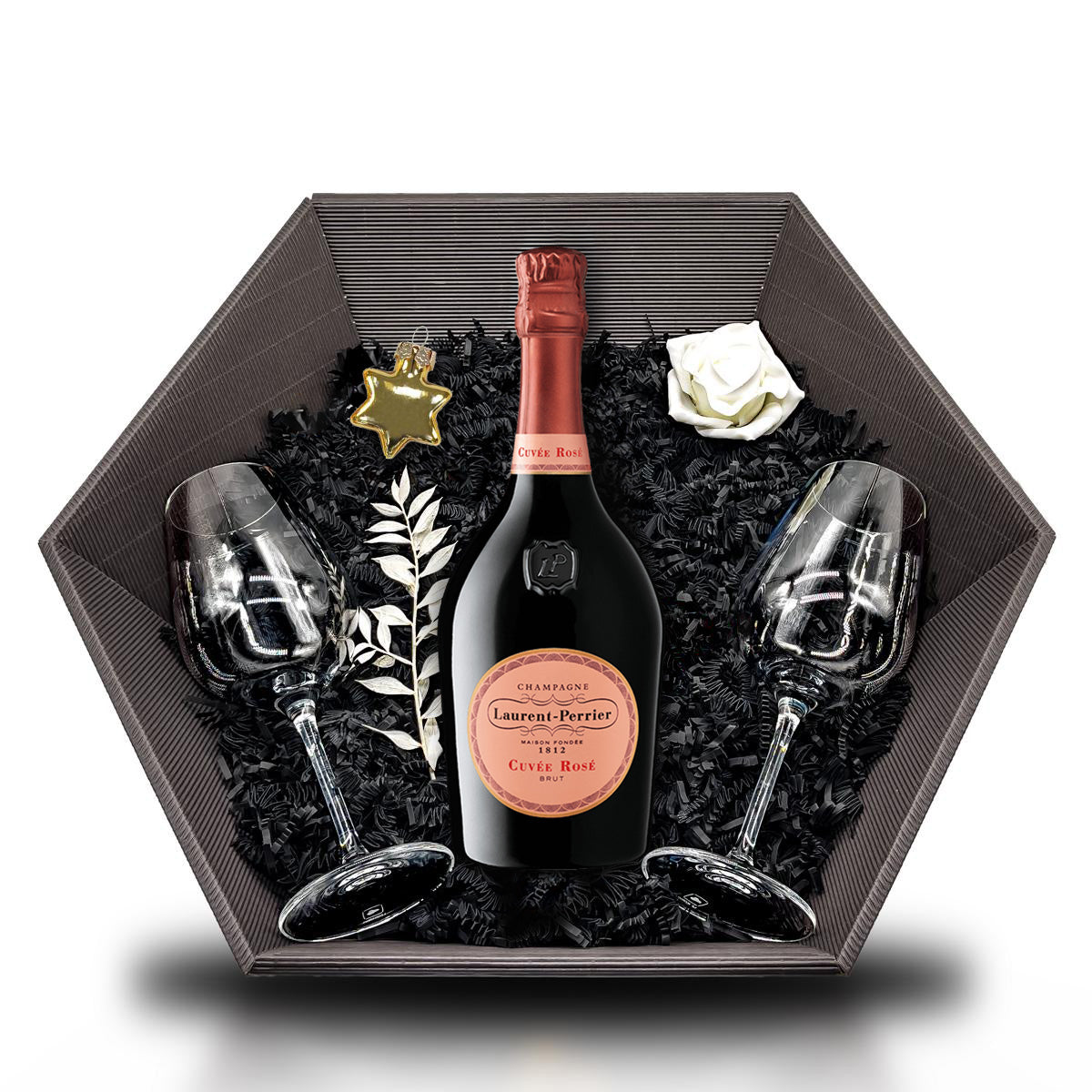 Champagne Laurent-Perrier Cuvée Rosé Brut 0,75L 12% Vol Giftbasket