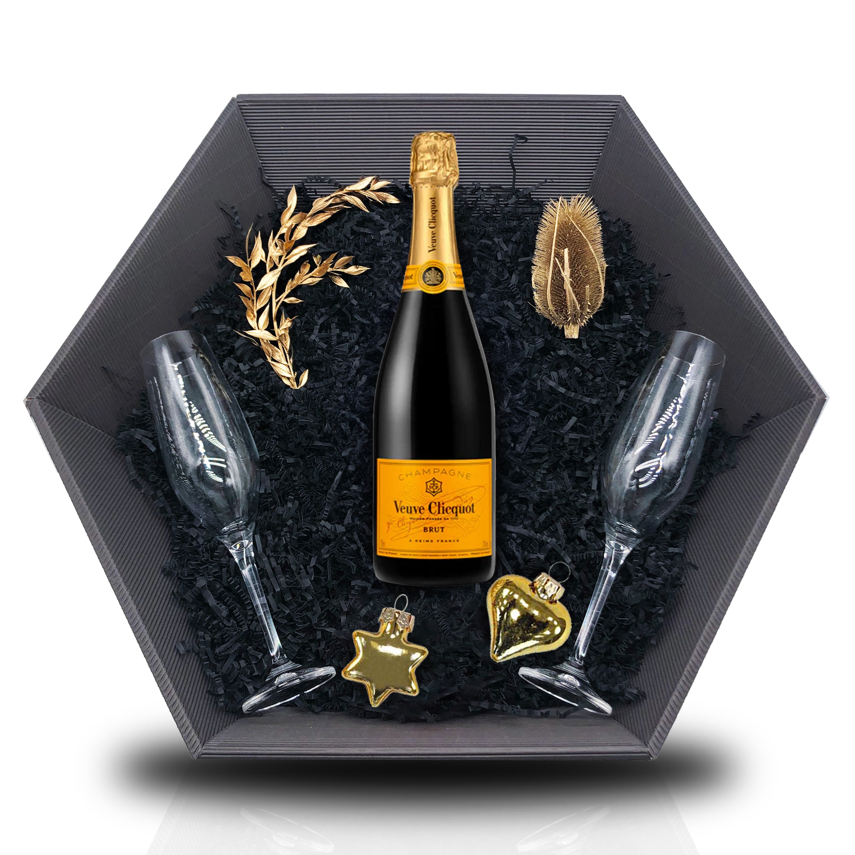 Champagne Veuve Clicquot Brut Yellow Label 0,75L 12% Giftbasket