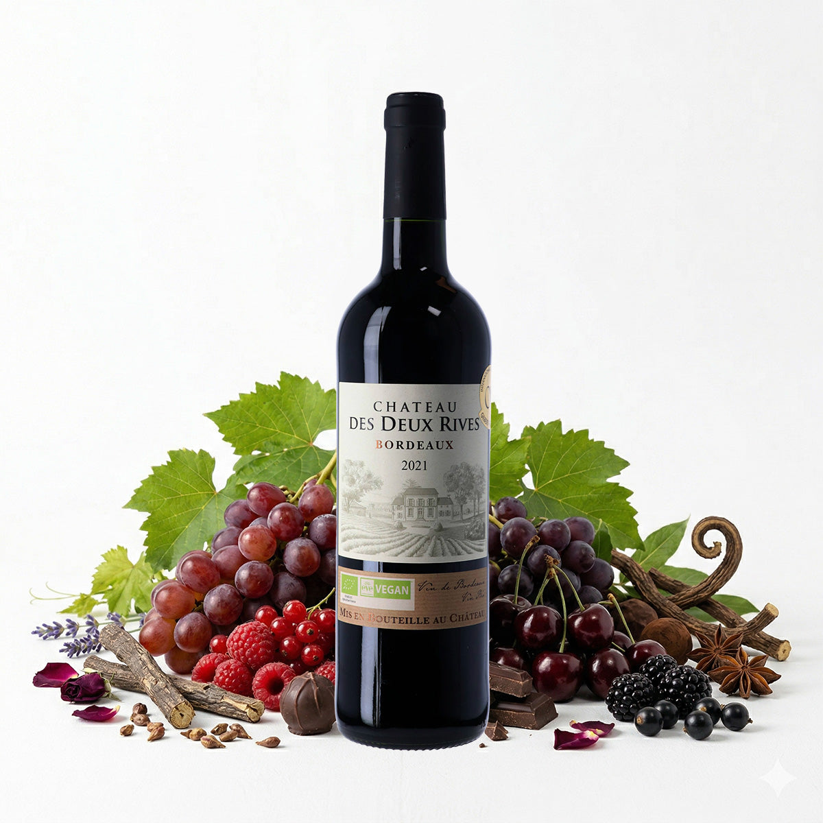 Chateau des Deux Rives Bio Vegan Medaille 2021 0,75 L 12,5 % vol.