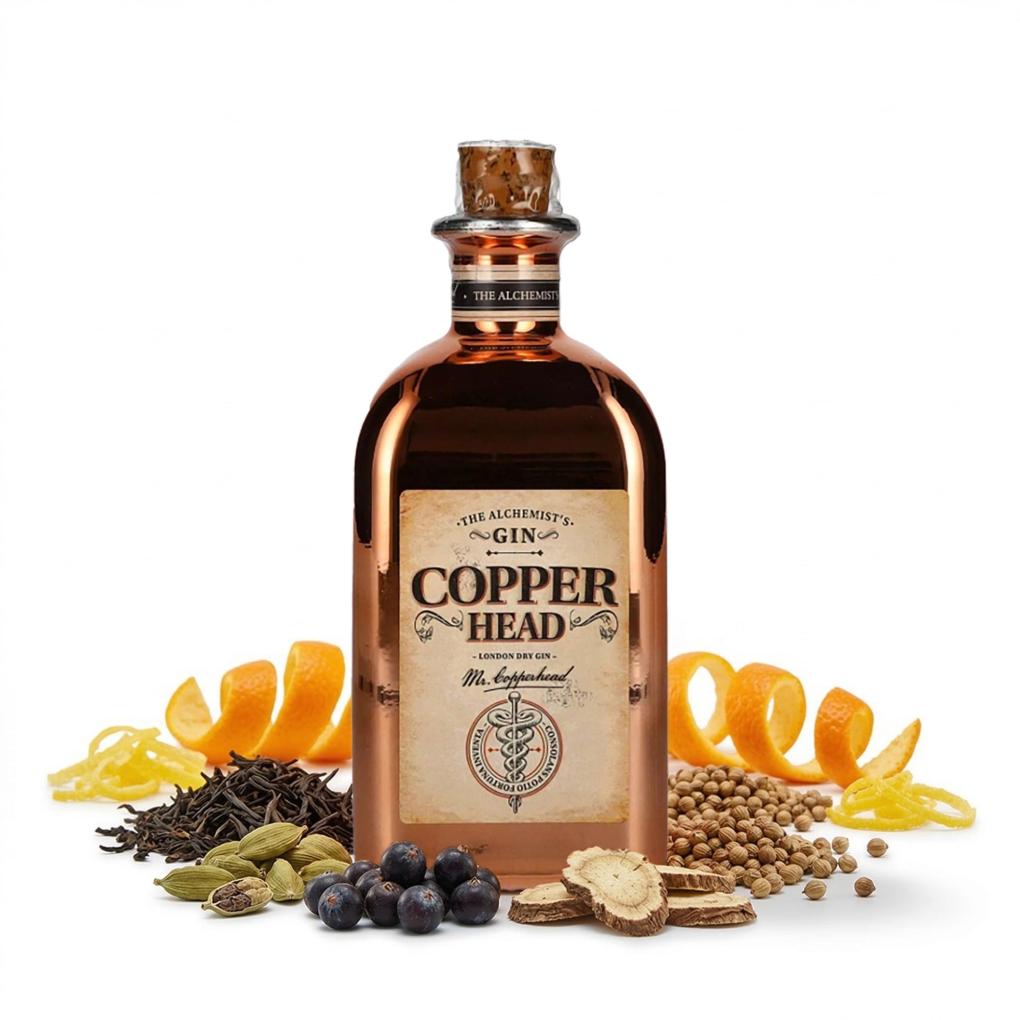 Copperhead Gin London Dry Gin 0.5 L 40% Vol.