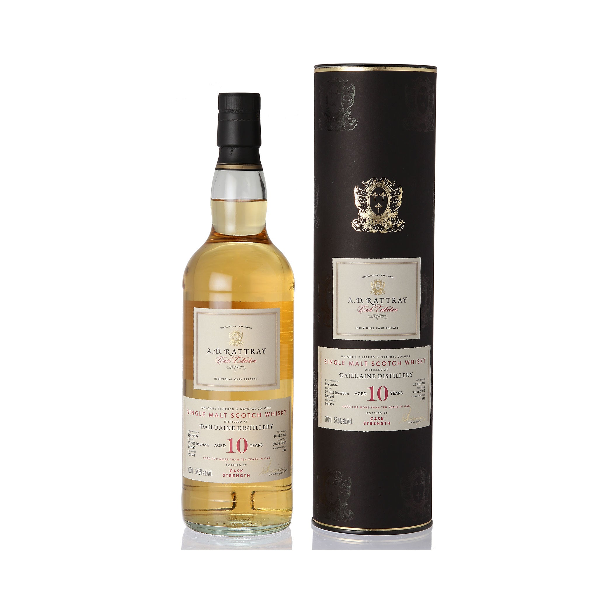 Dailuaine, 2011, 10 Years Old, 1st Fill Bourbon Barrel - A.D. RATTRAY – Cask Collection -