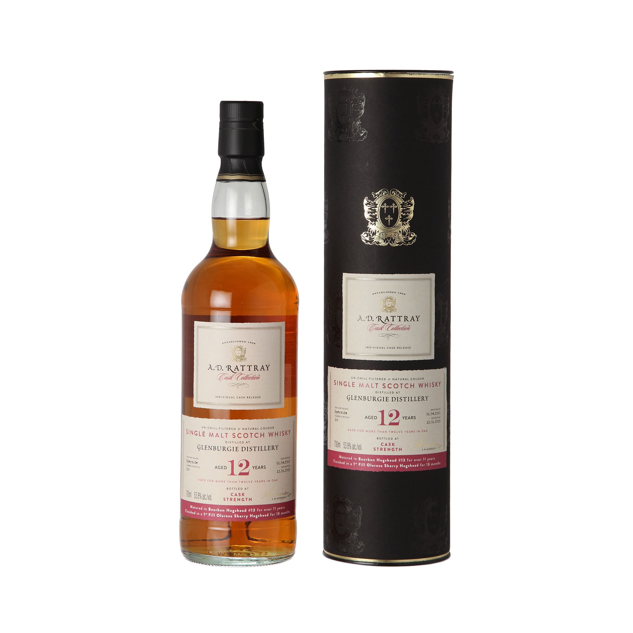 Glenburgie 2010/2023 12 Jahre, Oloroso Sherry Finish - A.D. Rattray - Single Malt Scotch Whisky