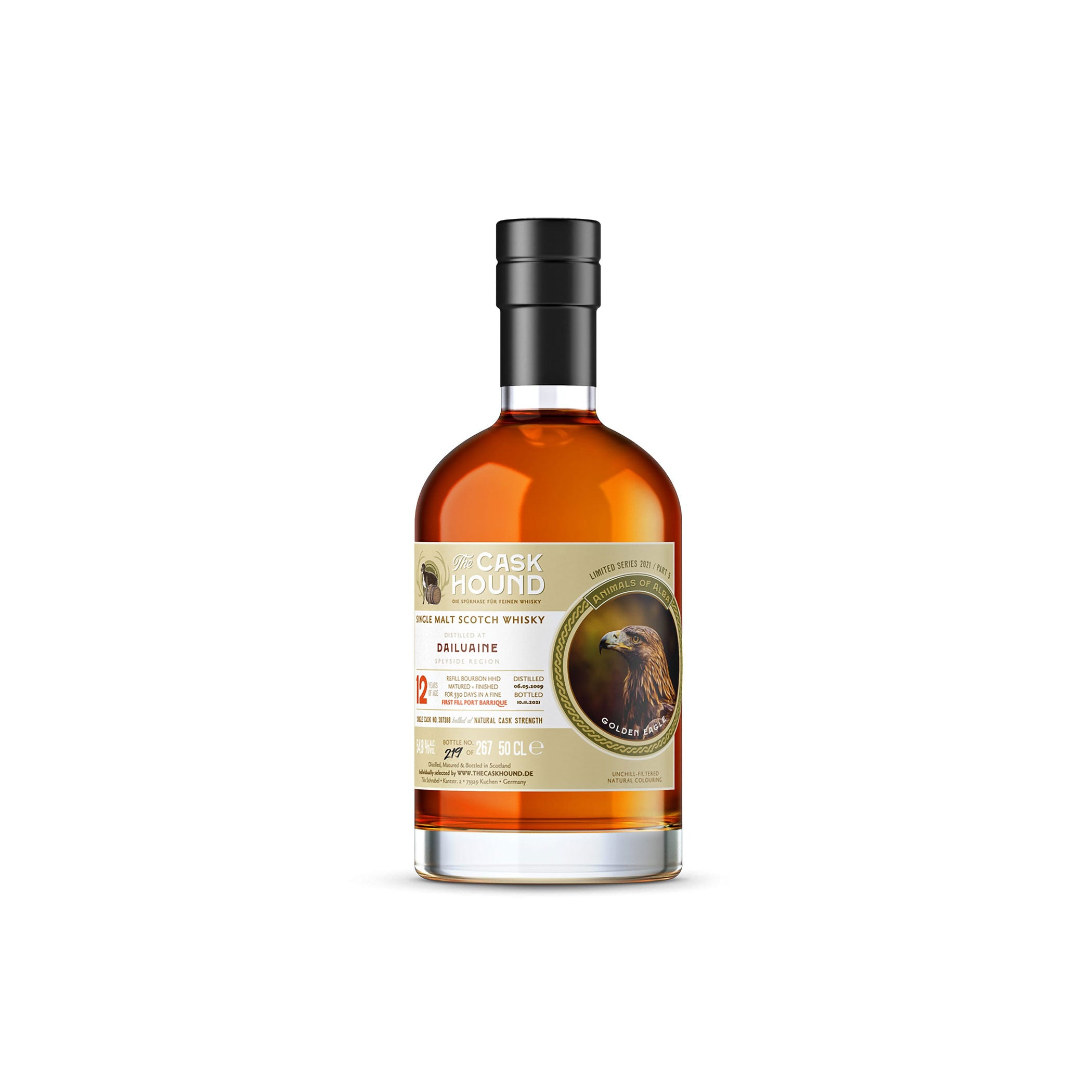 Dailuaine 2009 - 12 Jahre - 1st Fill Port Barrique Finish - 54,8%Vol - 0,5l - The Caskhound