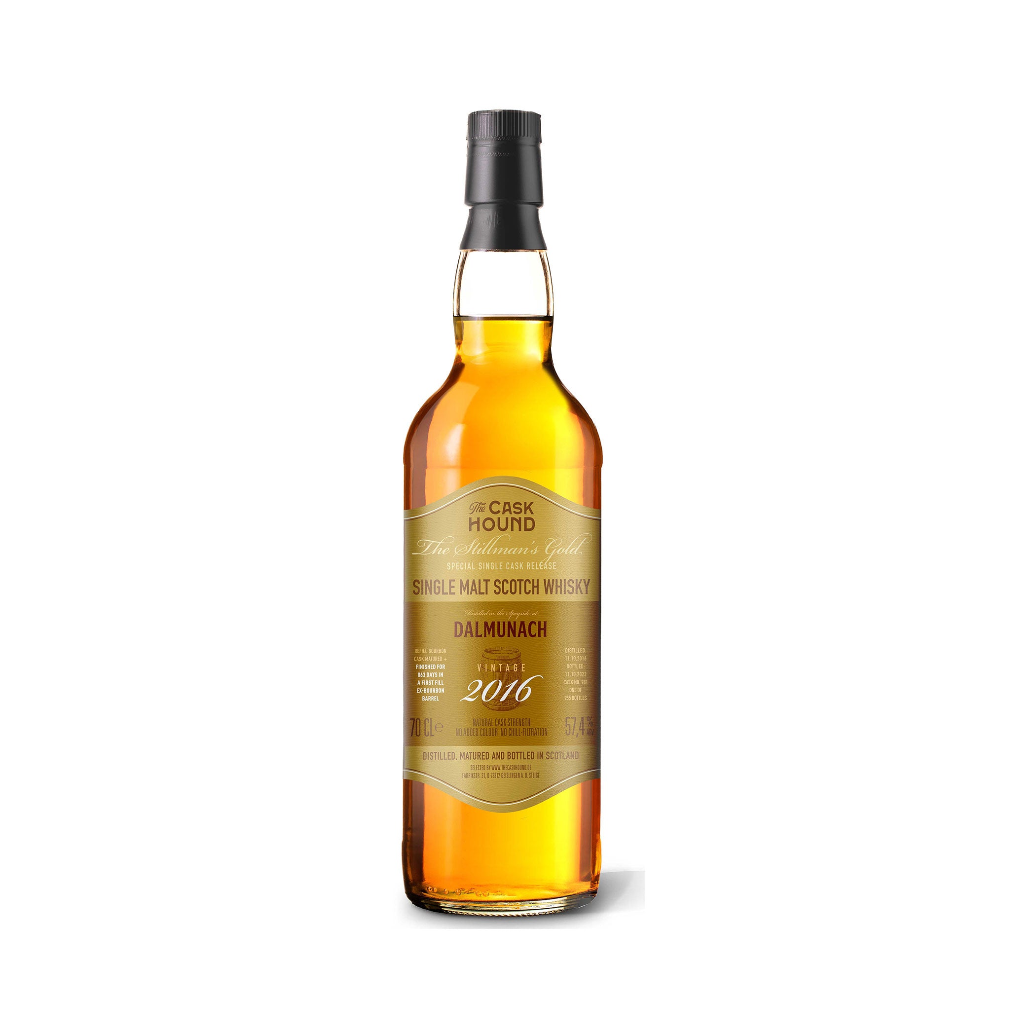 Dalmunach 2016/2023 - 7 Jahre - The Stillman's Gold - 1st Fill Bourbon Finish - The Caskhound