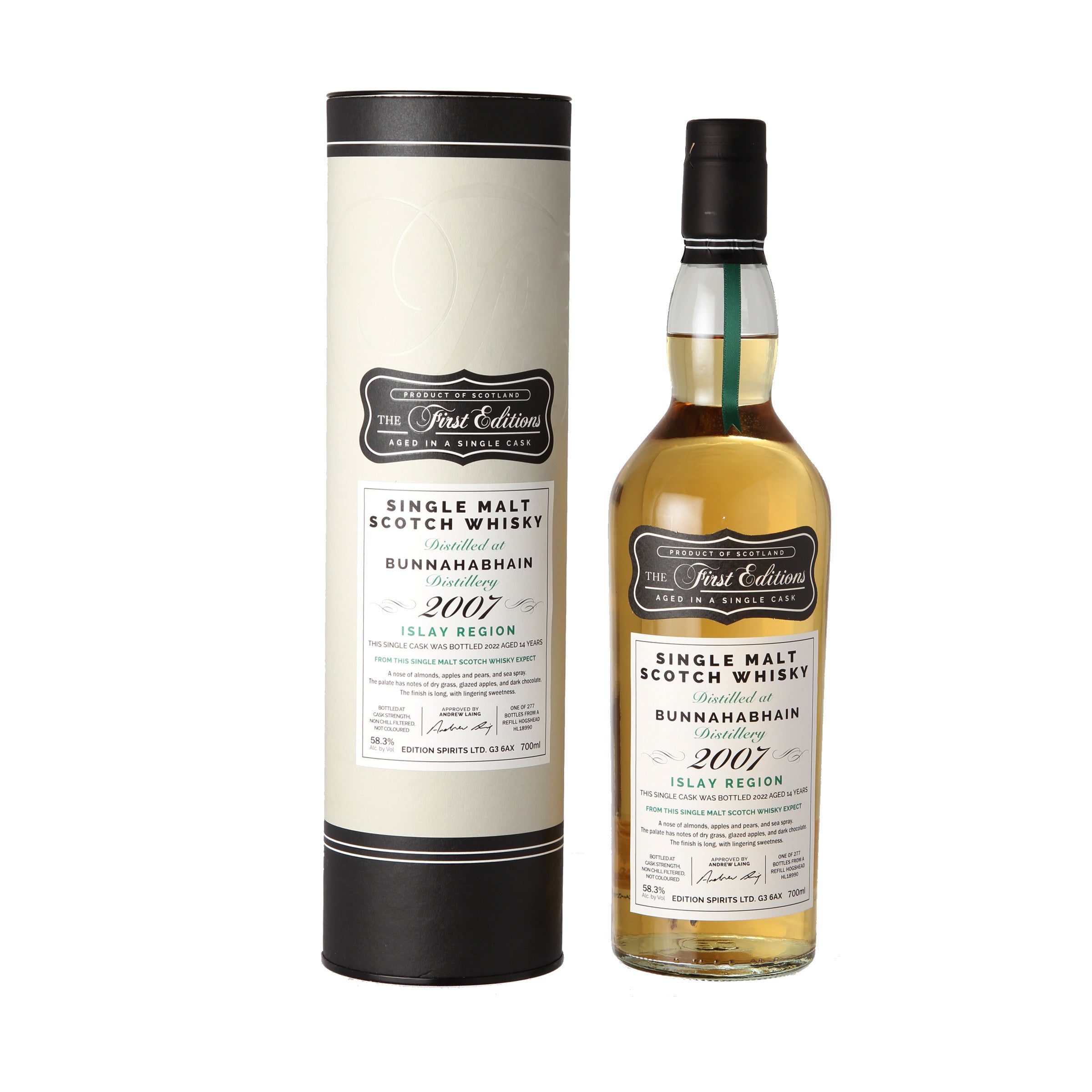 Bunnahabhain, 2007, 14 y.o., 58,3 %, Refill Hogshead
