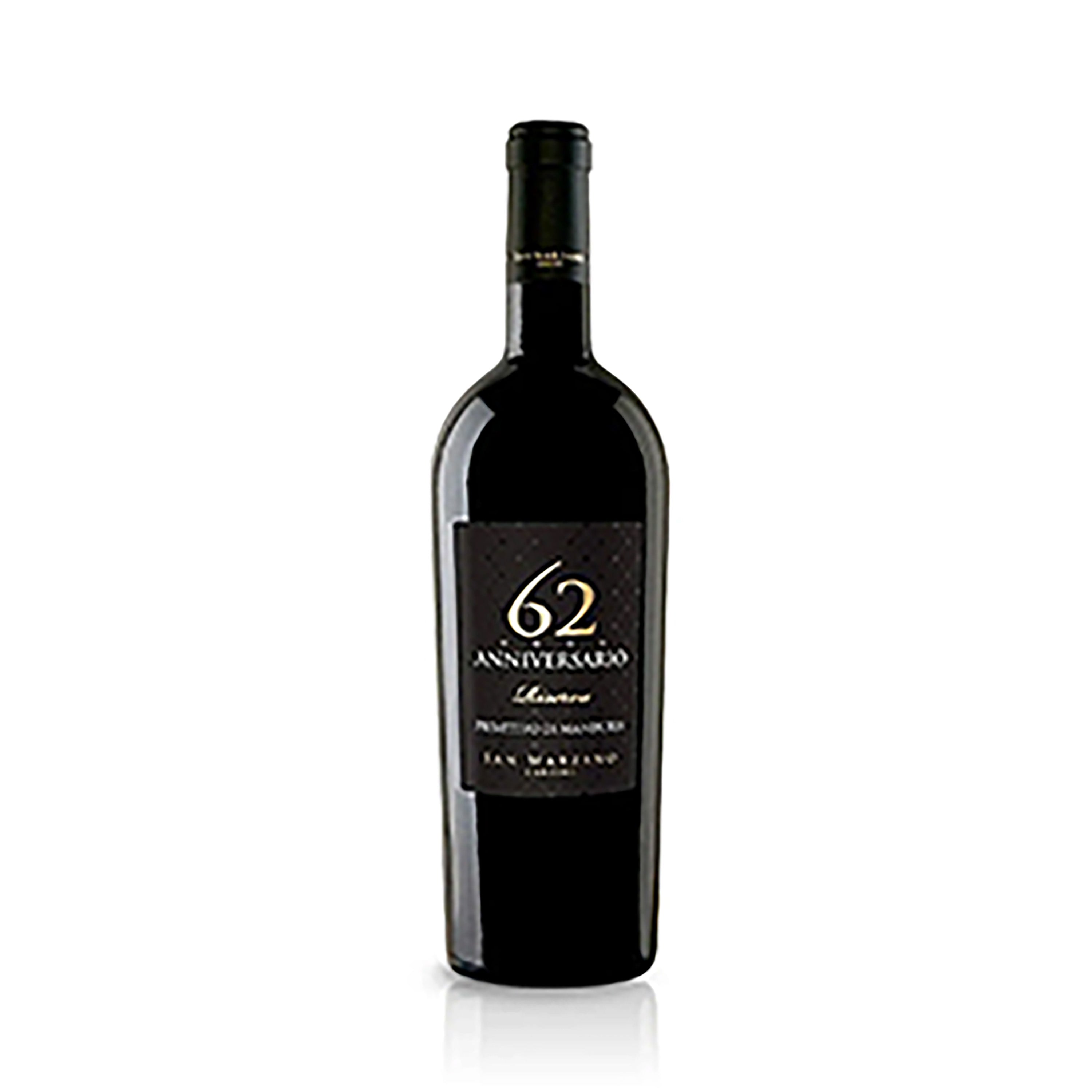 Feudi di San Marzano 62 Anniversario Primitivo di Manduria Riserva 2019 trocken Apulien Süditalien (12 x 0,75L)