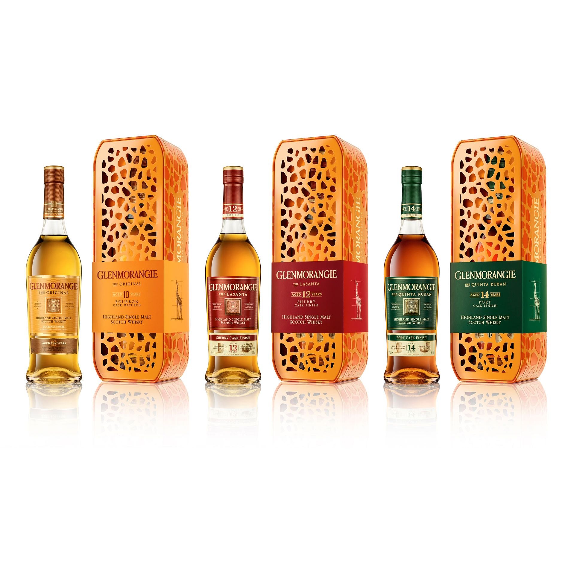 Glenmorangie Quinta Ruban 14 Year Old Limited Edition Giraffe Gift Tin
