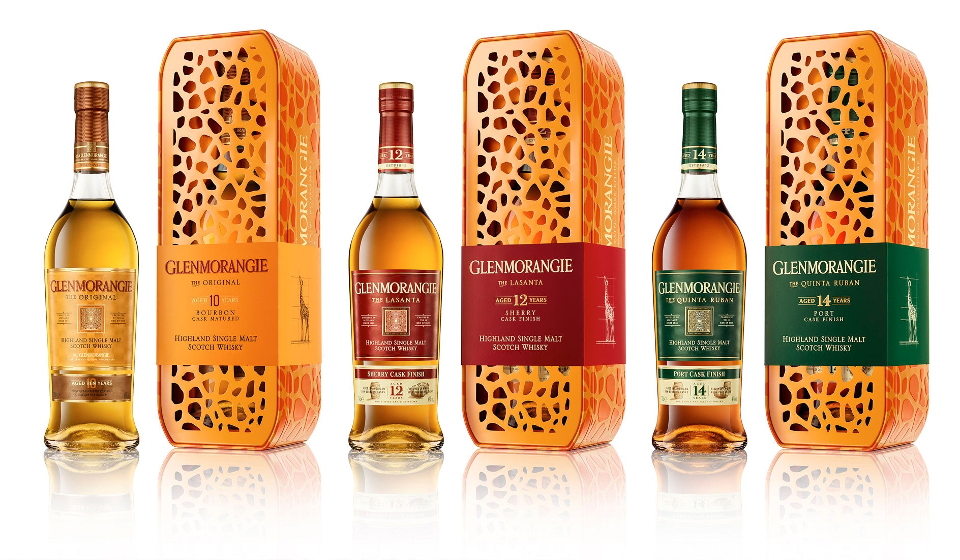 Glenmorangie Quinta Ruban 14 Jahre Limited Edition Giraffe Gift Tin