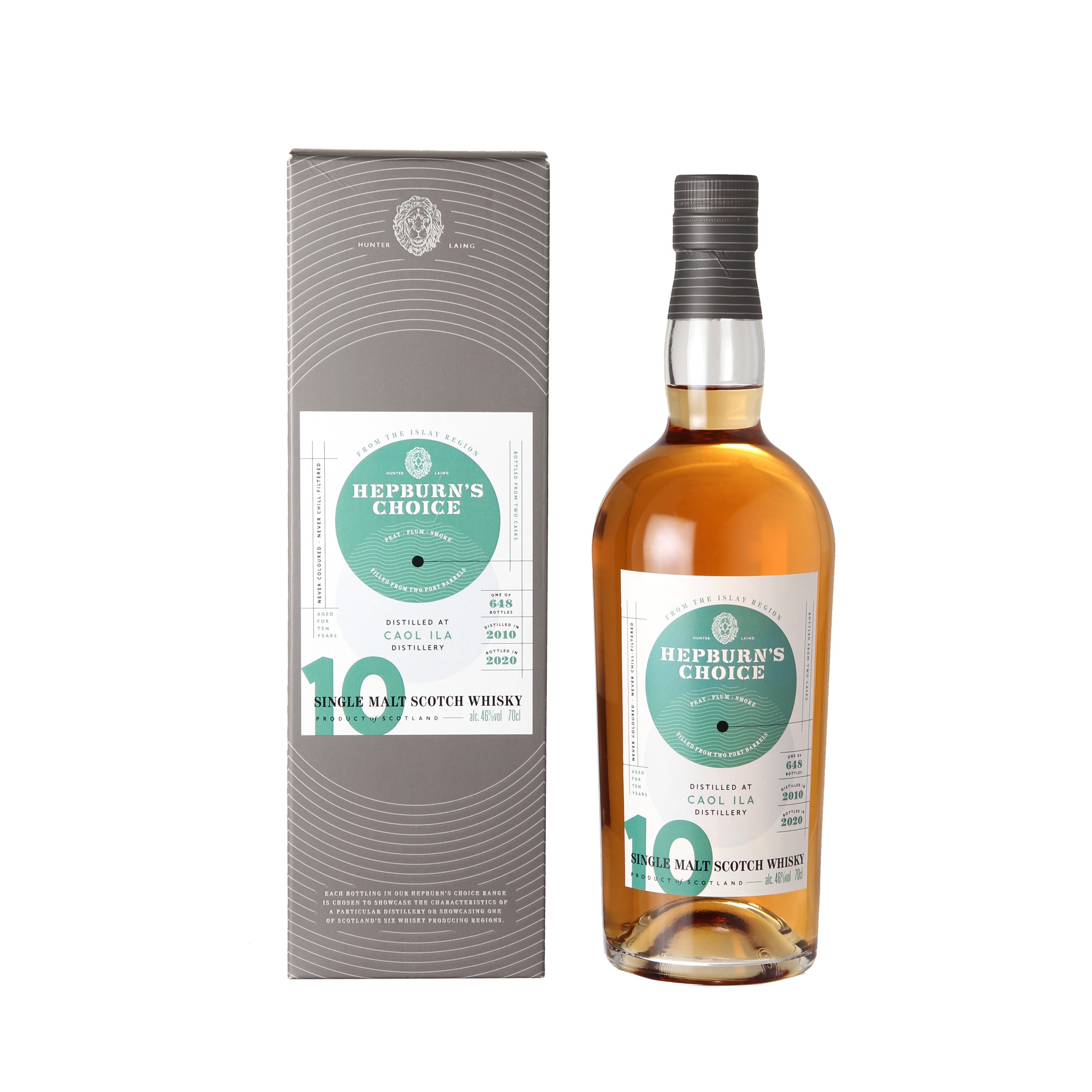 Caol Ila, 2010, 10 y.o., 46 %, Port Finish / two Port Barrels