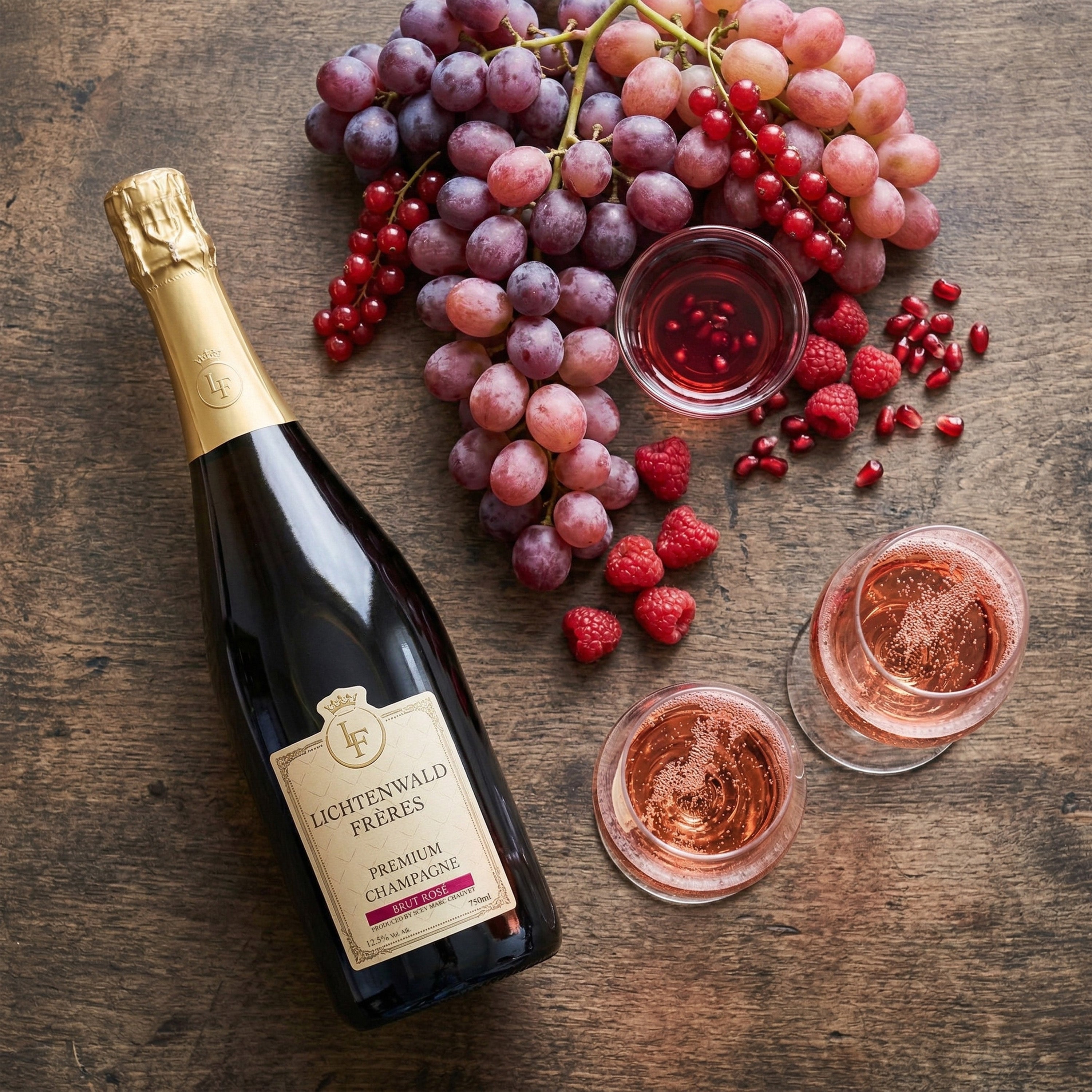 Lichtenwald Frères Premium Champagne Brut Rosé 750 ml 12.5 % Vol.