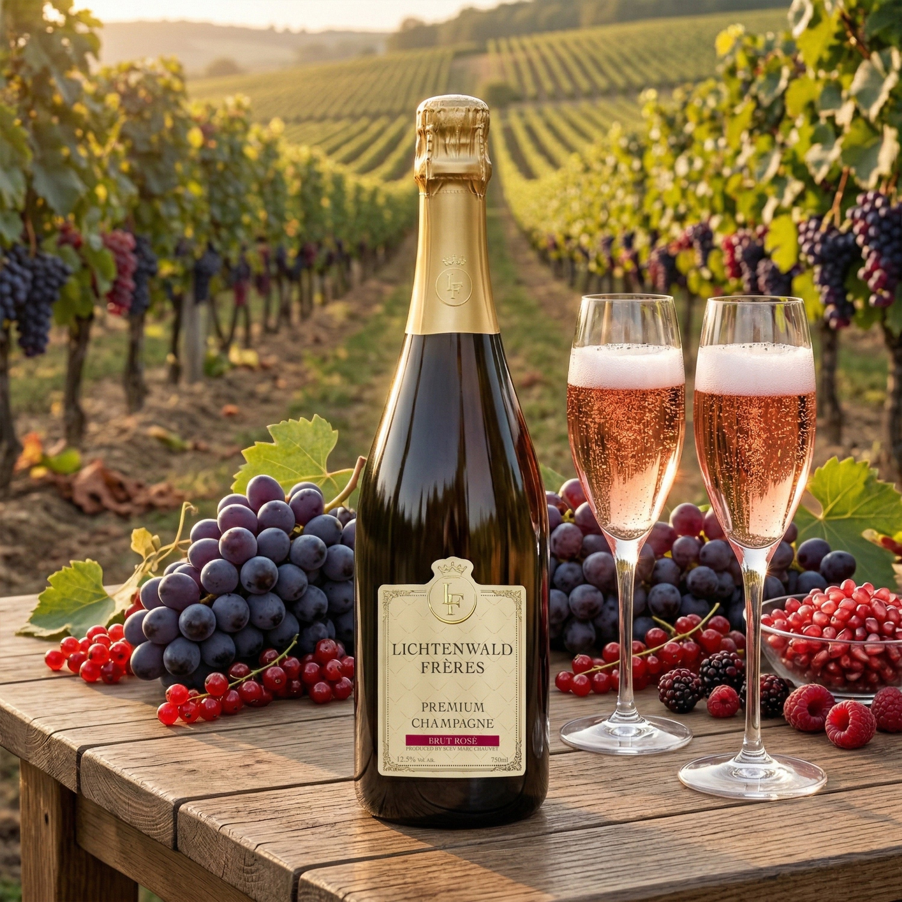 Lichtenwald Frères Premium Champagne Brut Rosé 750 ml 12.5% Vol.
