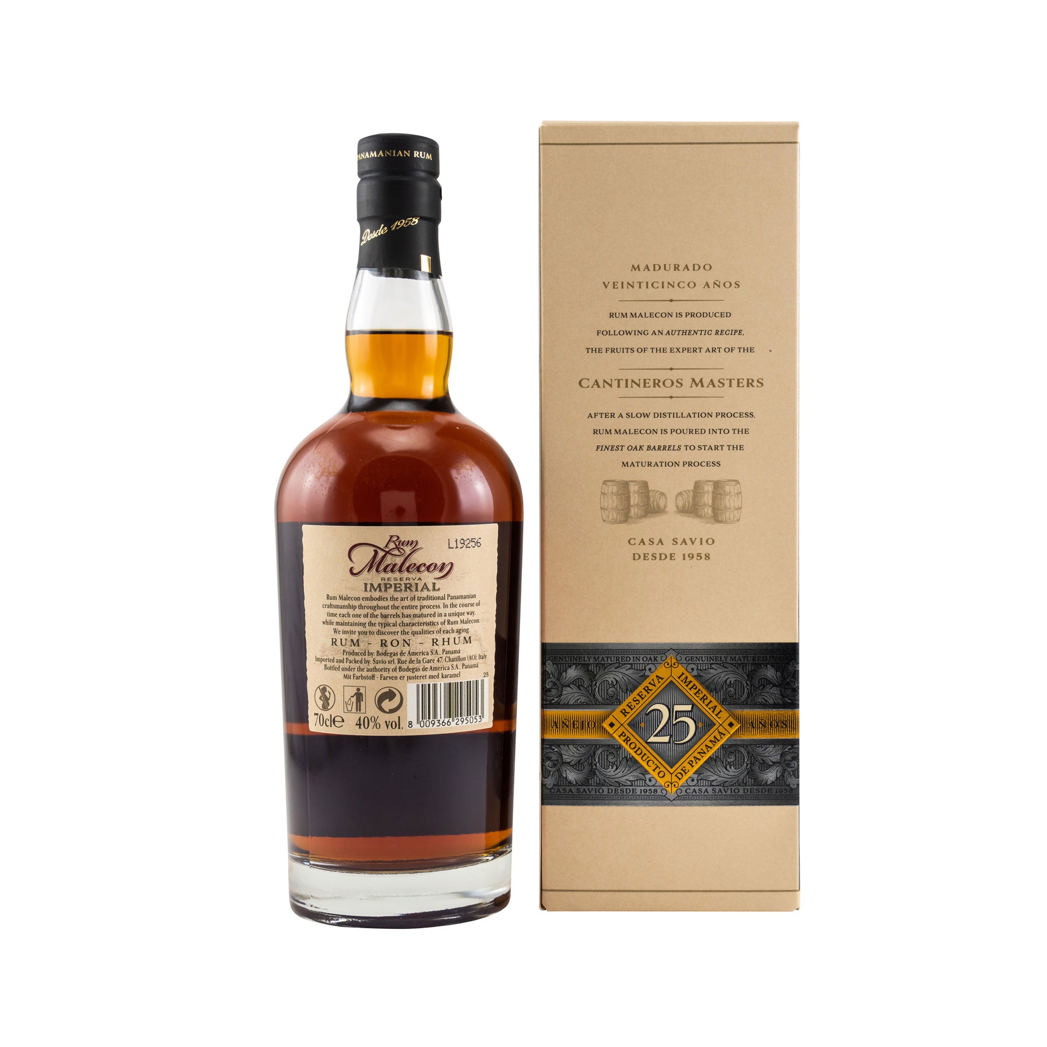 Rum Malecon 25 Years Old 40 % Flasche 503,64 19 Rum aus Panama/GP