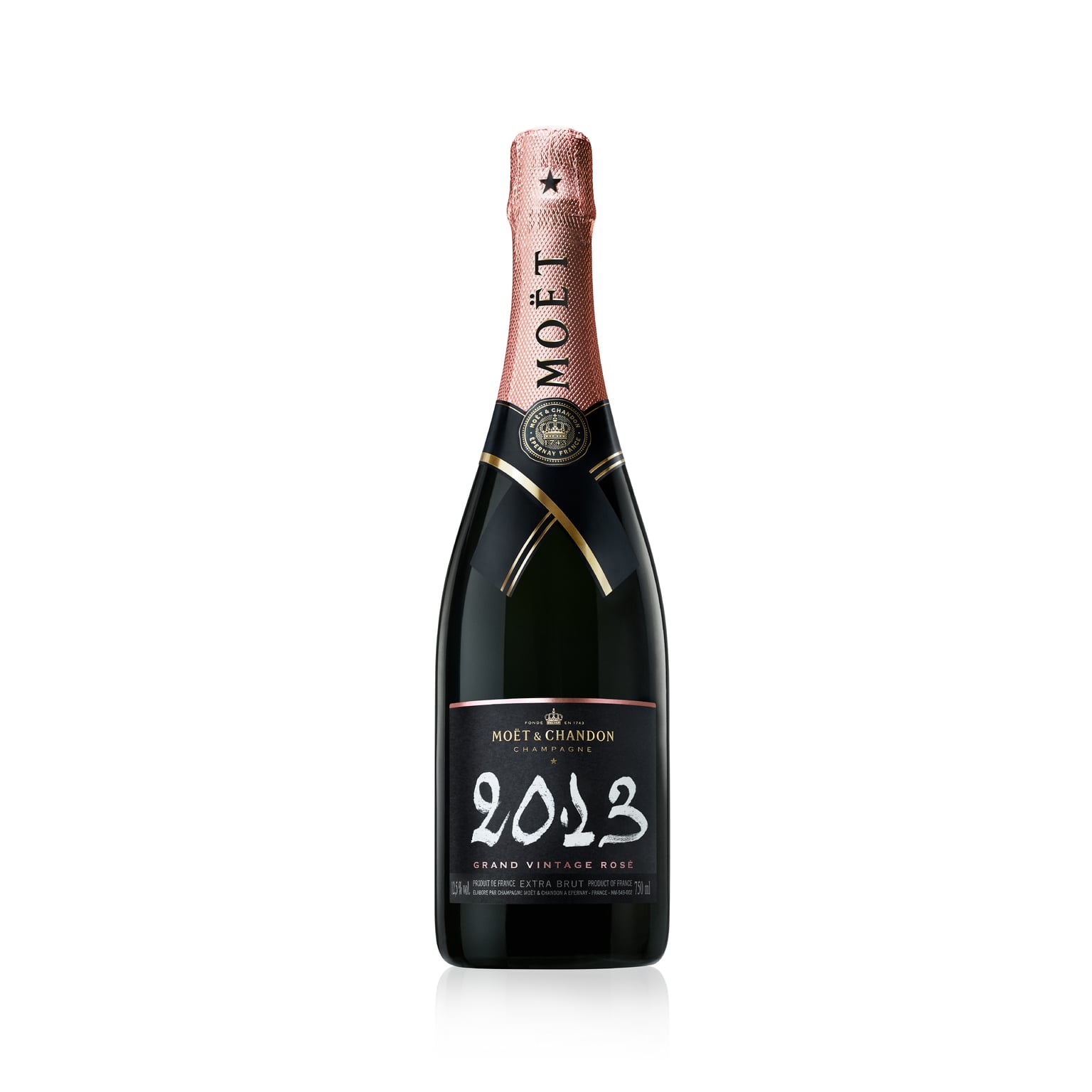 1 Flasche Moët & Chandon Grand Vintage Rosé 2013 Champagner (1 x 0.75 l)