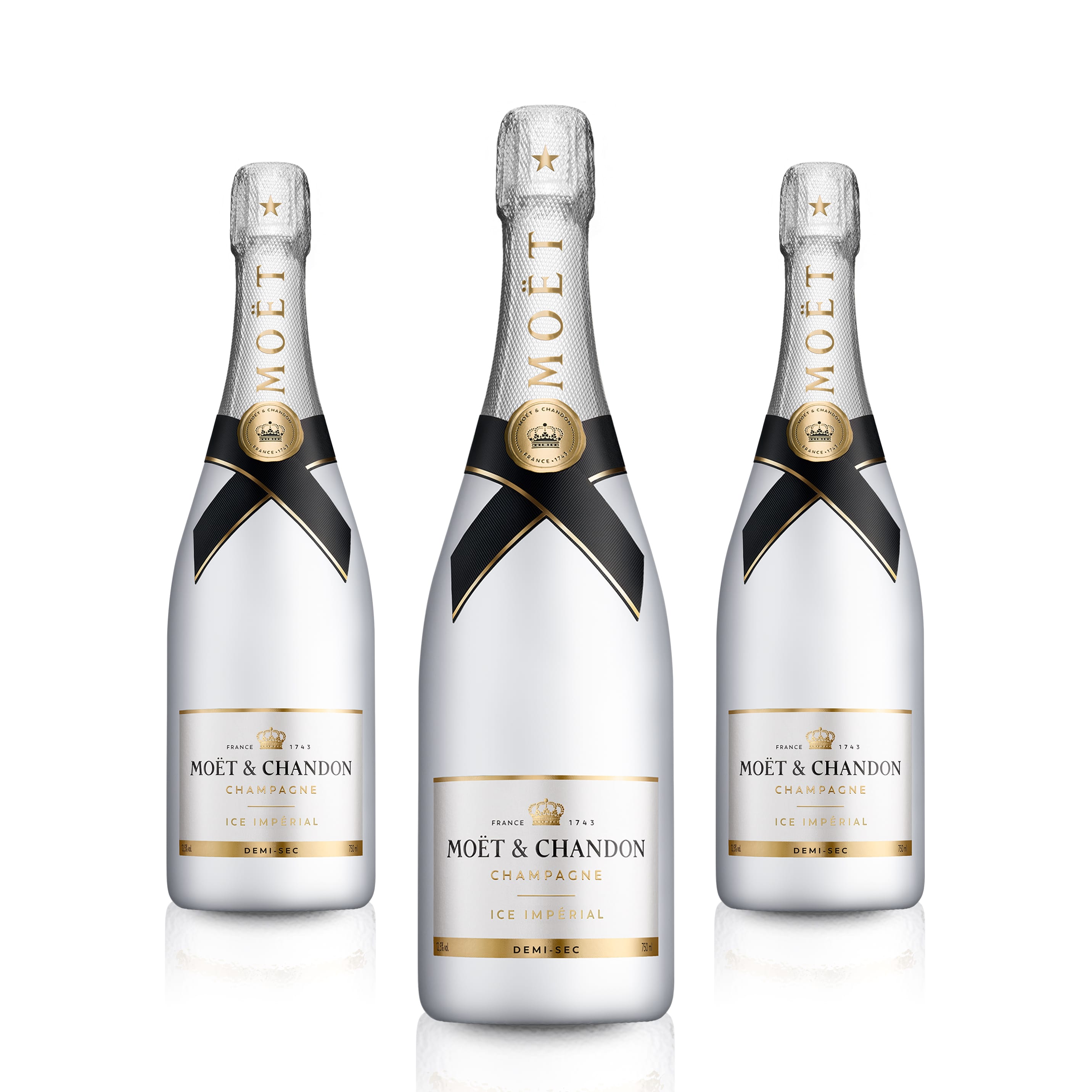 3 Flaschen Moët & Chandon Ice Impérial Champagner