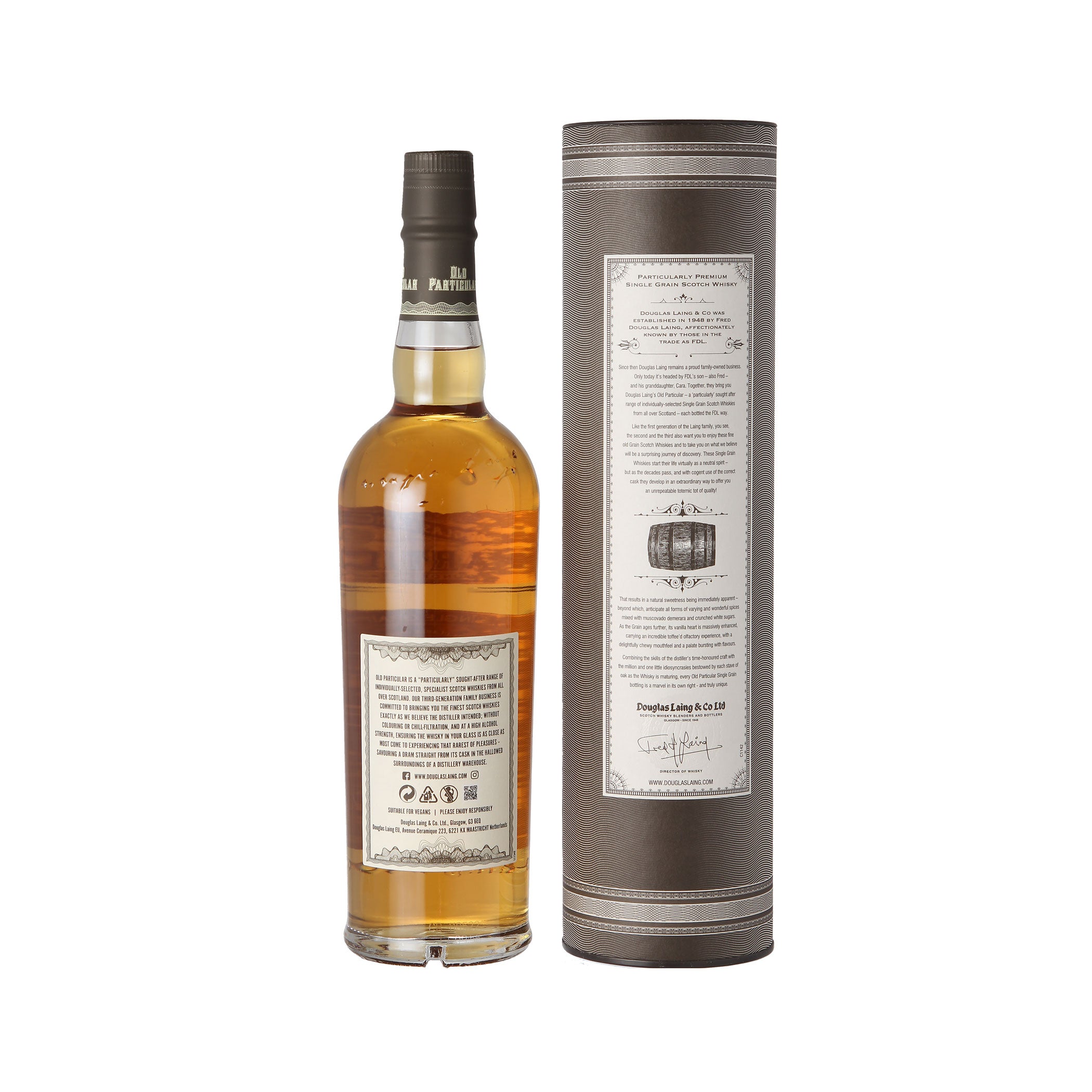 Dumbarton 21 Jahre 2000/2022 - Douglas Laing Old Particular mit Geschenkverpackung