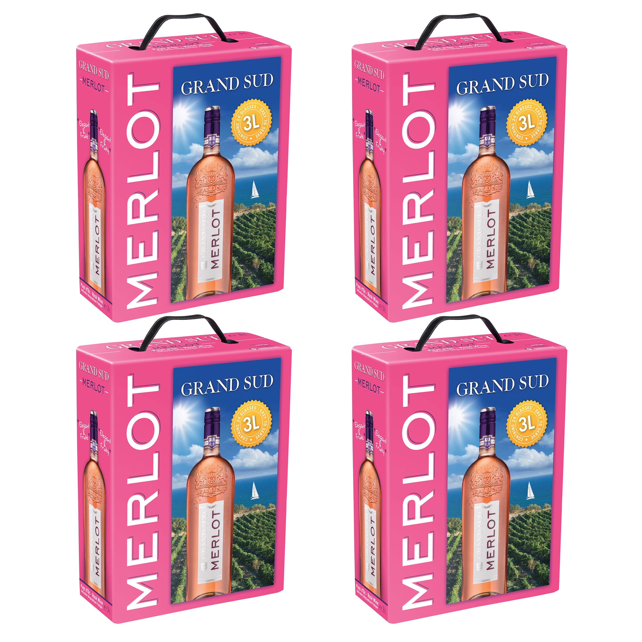 Bag-in-Box - Merlot Rosé Grand Sud - Pays d’Oc 3 L.