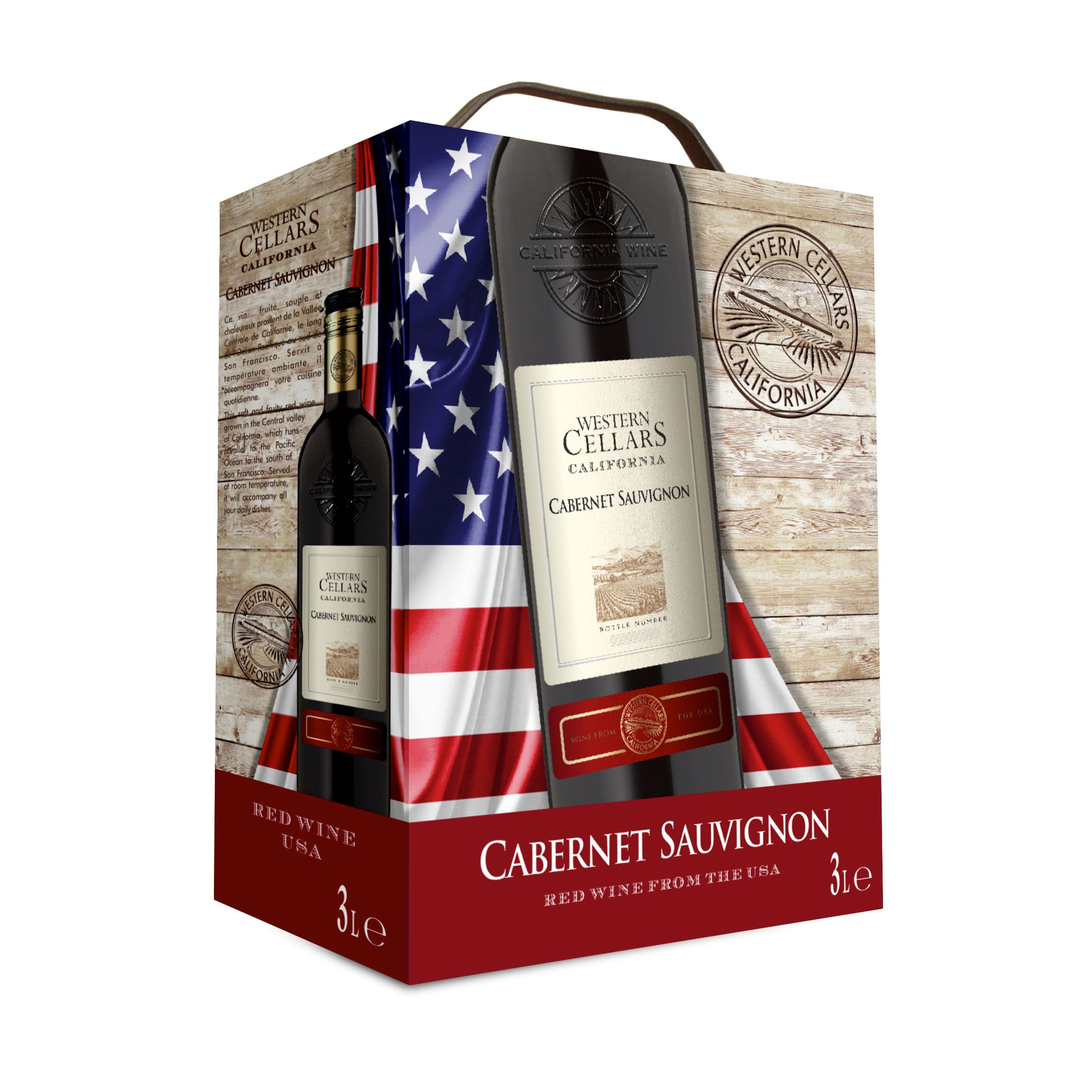 Cabernet Sauvignon Rotwein trocken Bag-in-Box - Western Cellars - Kalifornien, USA