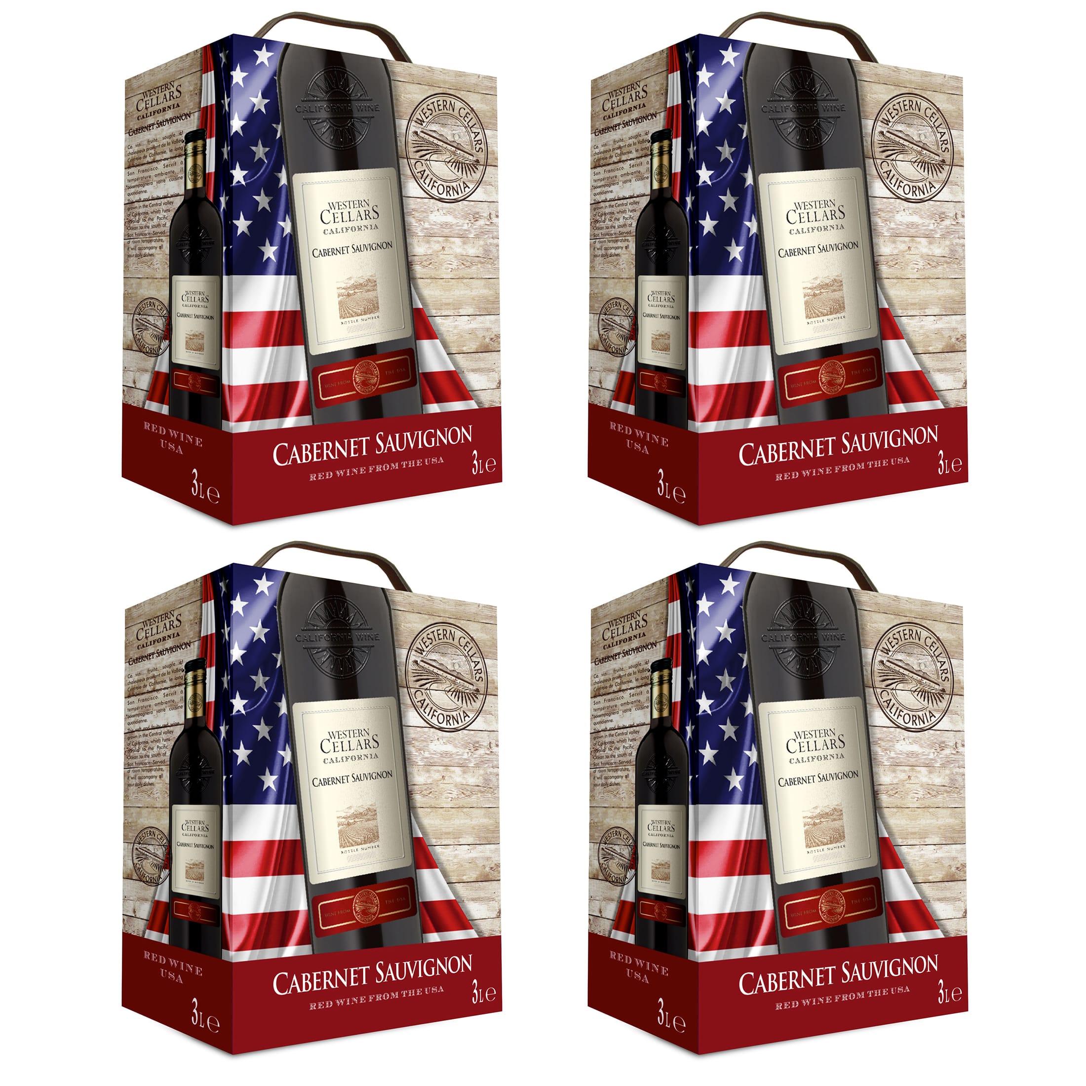 Cabernet Sauvignon Rotwein trocken Bag-in-Box - Western Cellars - Kalifornien, USA