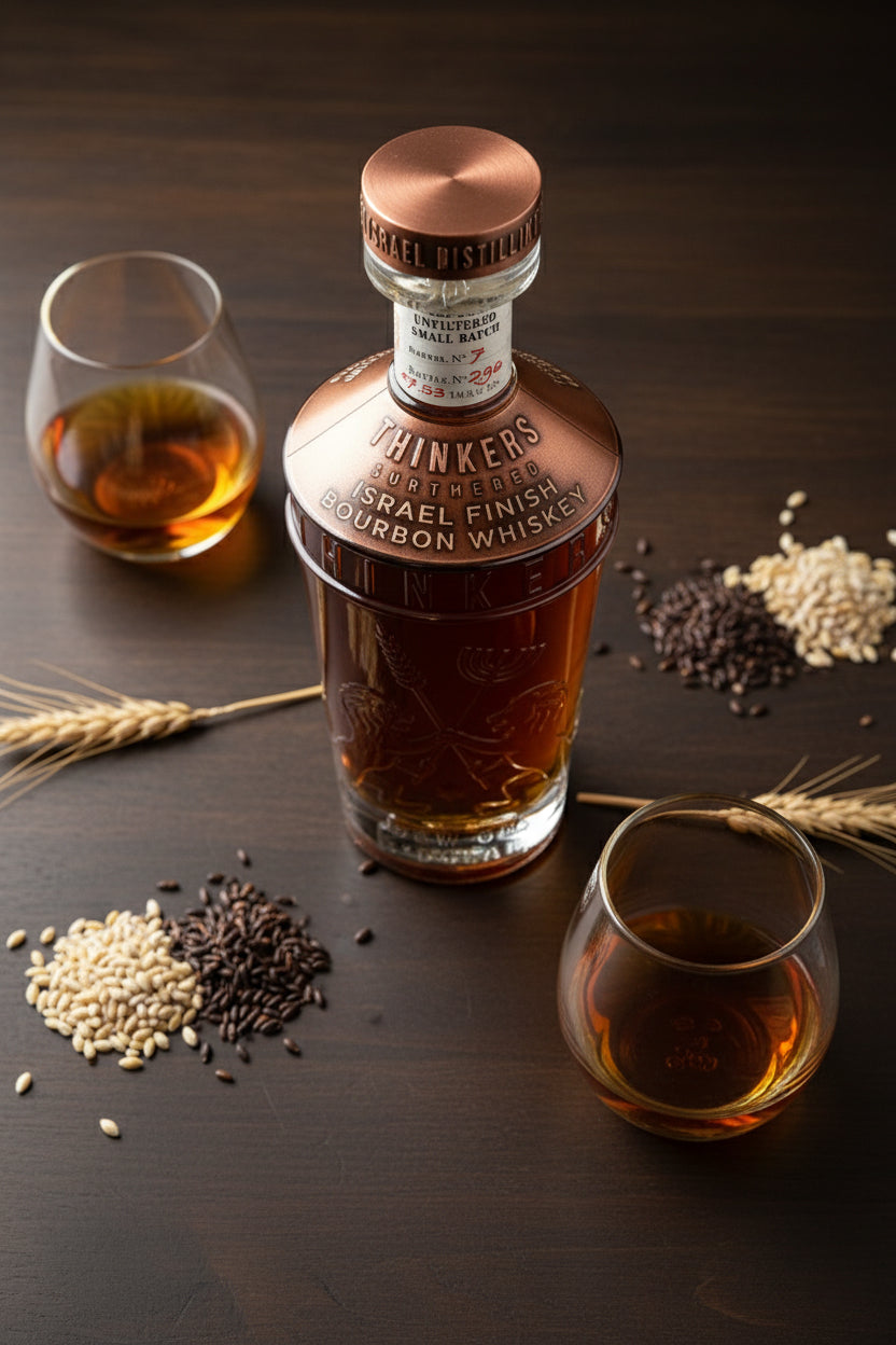 Thinkers Dew of B'Dolah Bourbon Whiskey - 700ml, 47% vol – Aromen von Vanille, Toffee & Schokolade