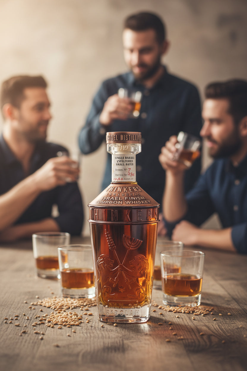 Thinkers Dew of B'Dolah Bourbon Whiskey - 700ml, 47% vol – Flavors of Vanilla, Toffee & Chocolate