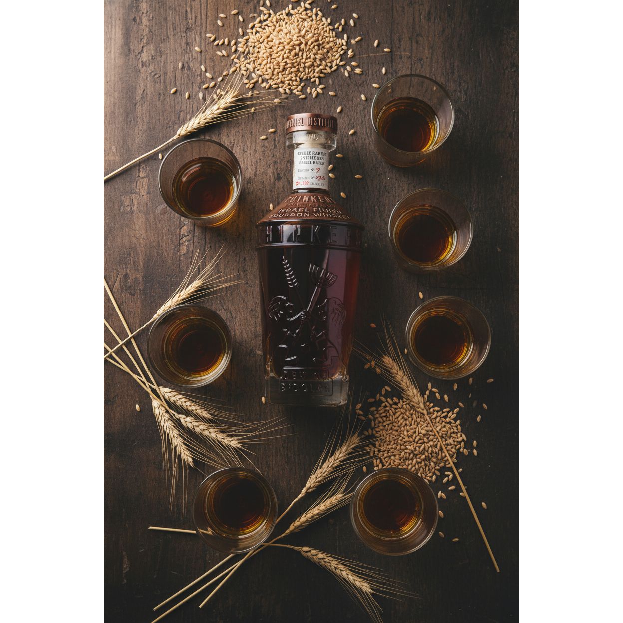 Thinkers Dew of B'Dolah Bourbon Whiskey - 700ml, 47% vol – Flavors of Vanilla, Toffee & Chocolate