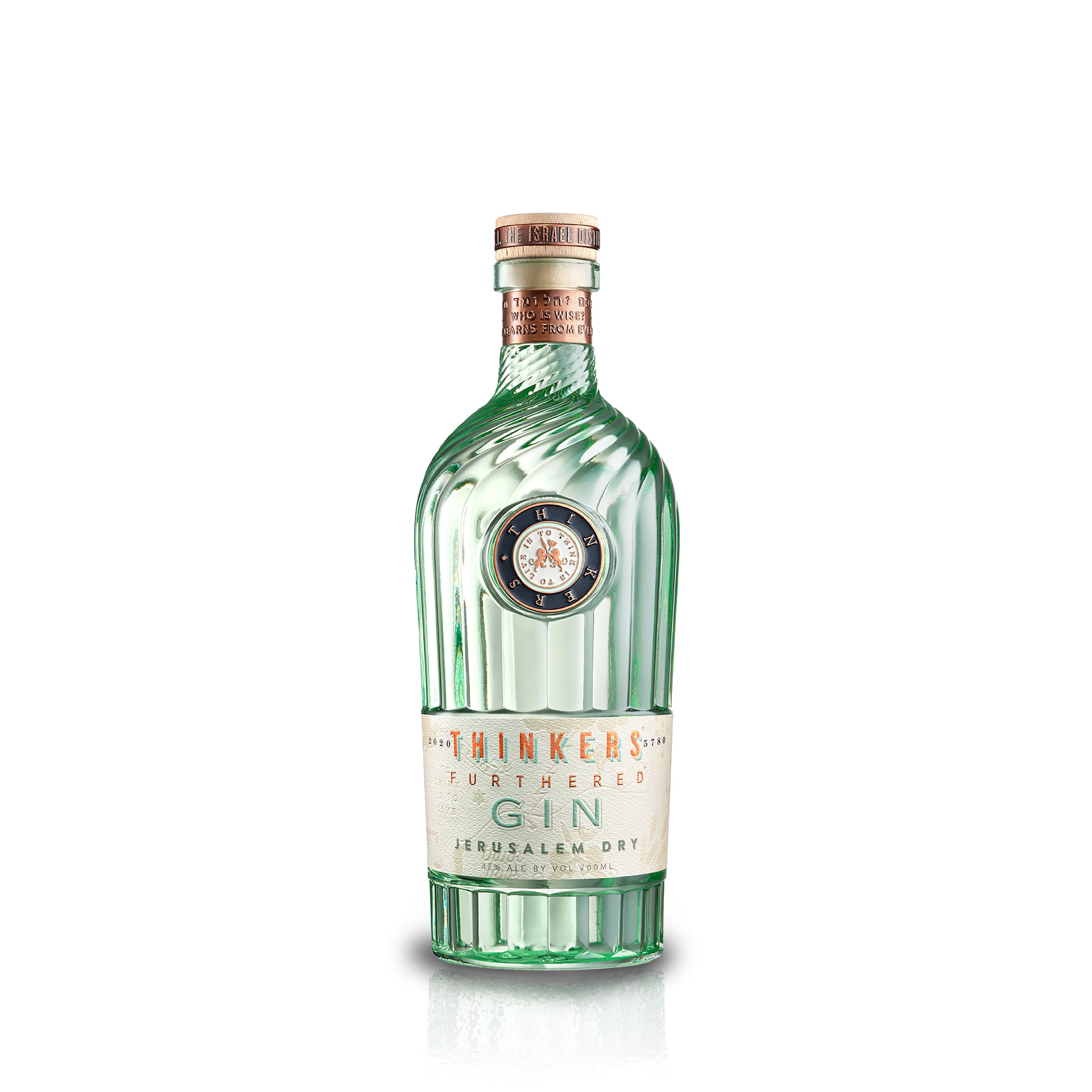 Thinkers Premium Jerusalem Gin - Handcrafted with Botanicals – 700ml, 42% vol