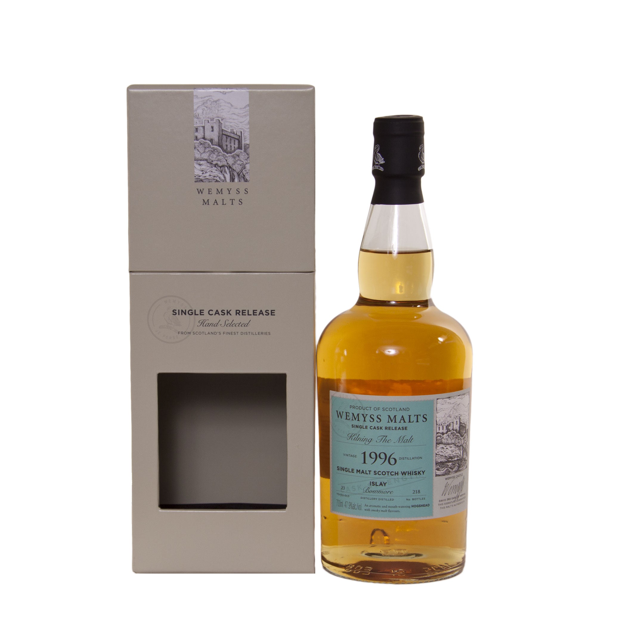 Wemyss, Bowmore "Kilning the Malt", 1996, 23 Years Old, 47.9%