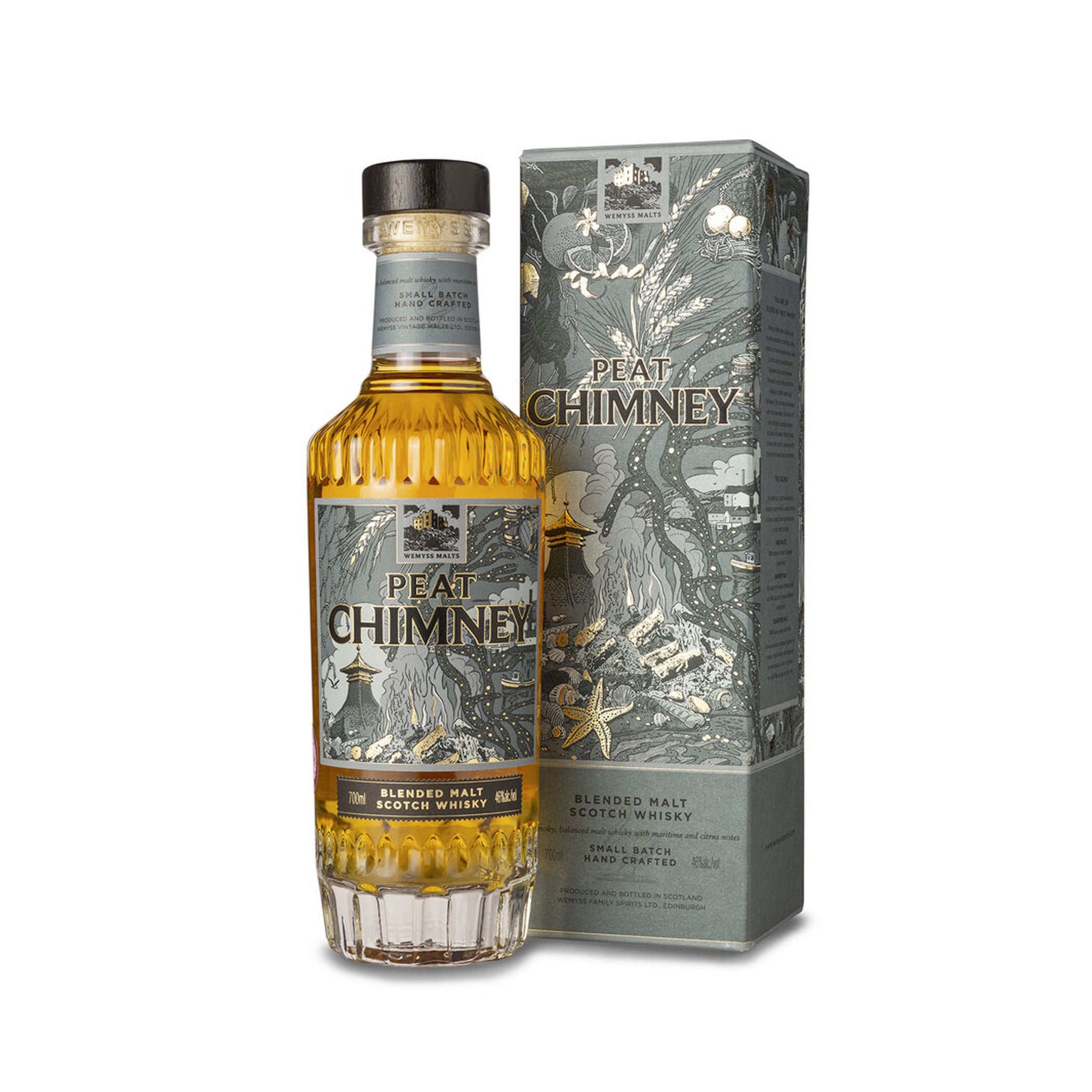Wemyss Peat Chimney 46% Handcrafted Scotch Malt Whisky