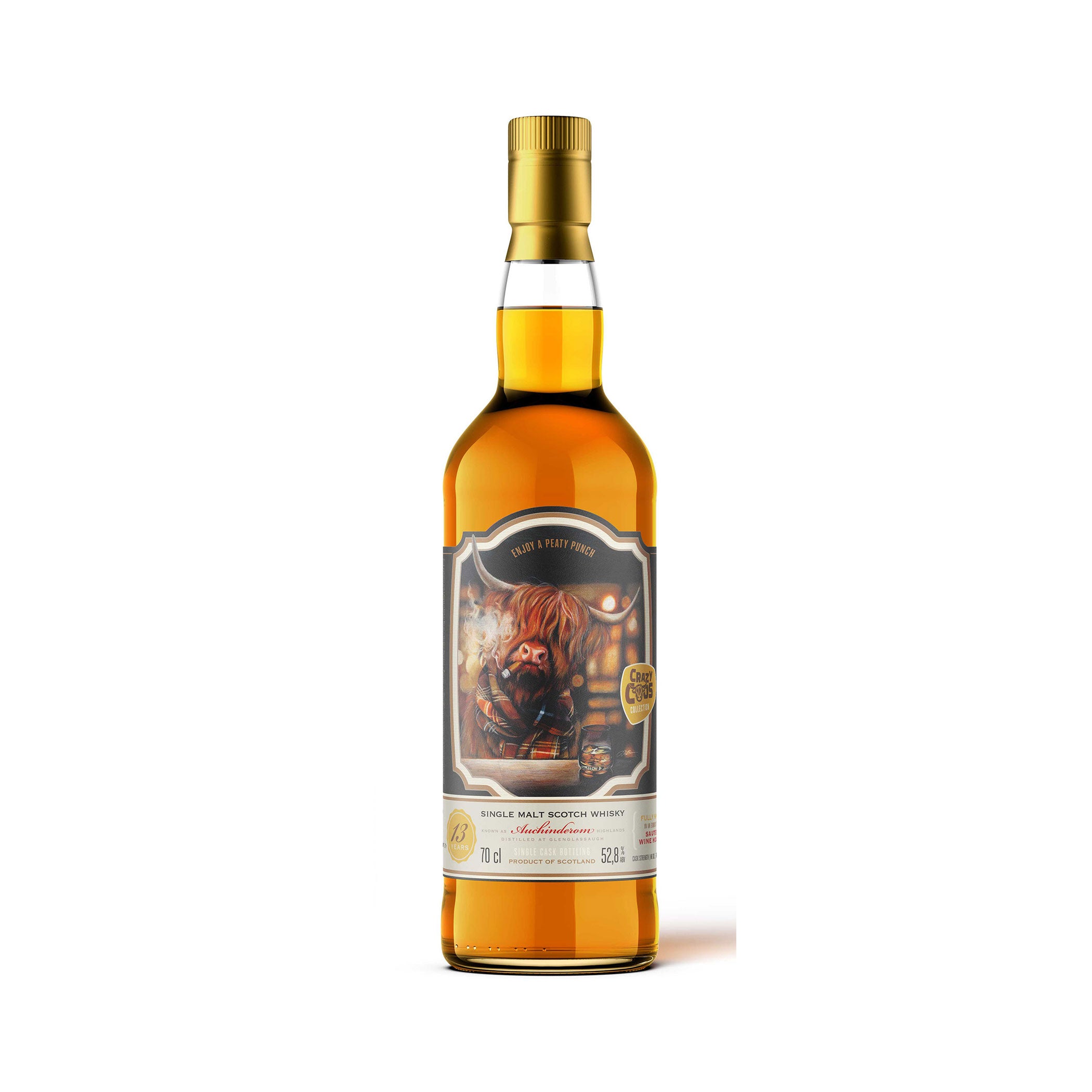 Auchinderom- Highland Single Malt Scotch Whisky -The Crazy Coos Collection 4 - The Caskhound