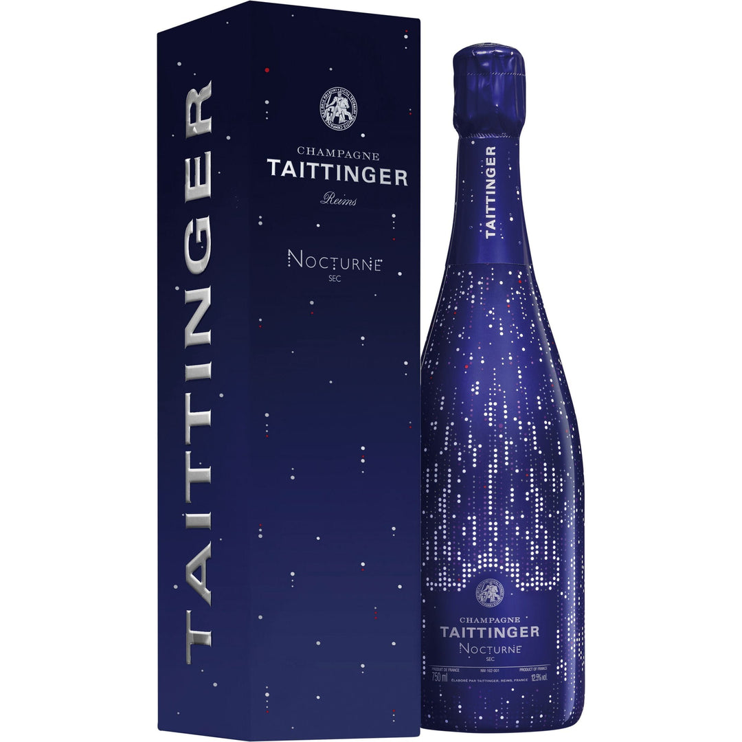 Taittinger Nocturne Sec City Lights Blanc in Geschenkpackung