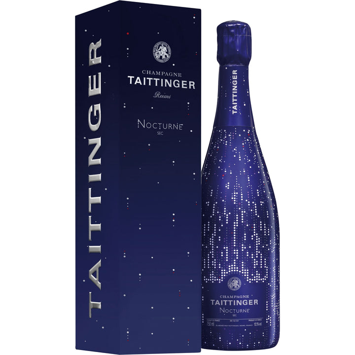 Taittinger Nocturne Sec City Lights Blanc in Geschenkpackung