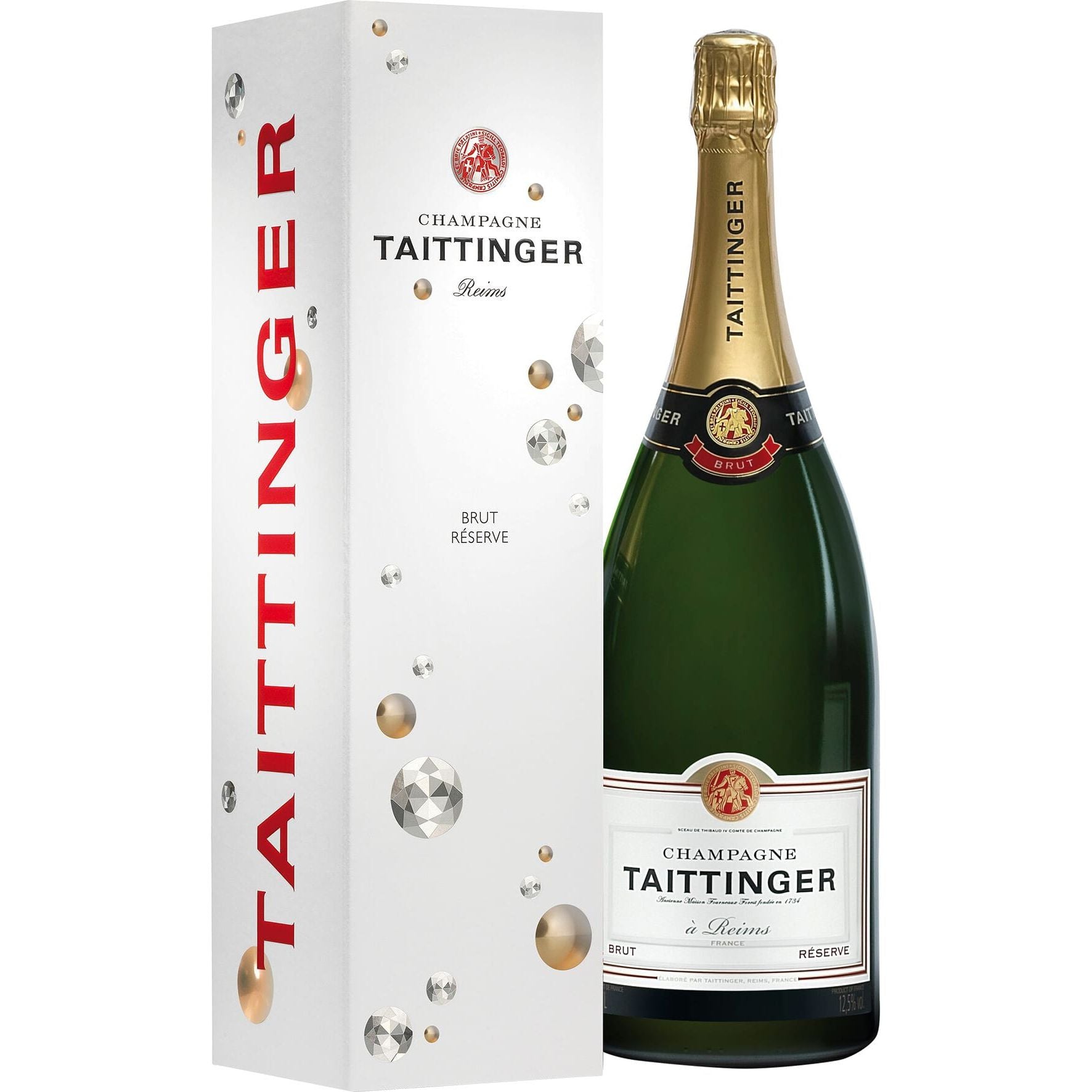 Taittinger Brut Réserve Magnum 1,5L in Geschenkpackung