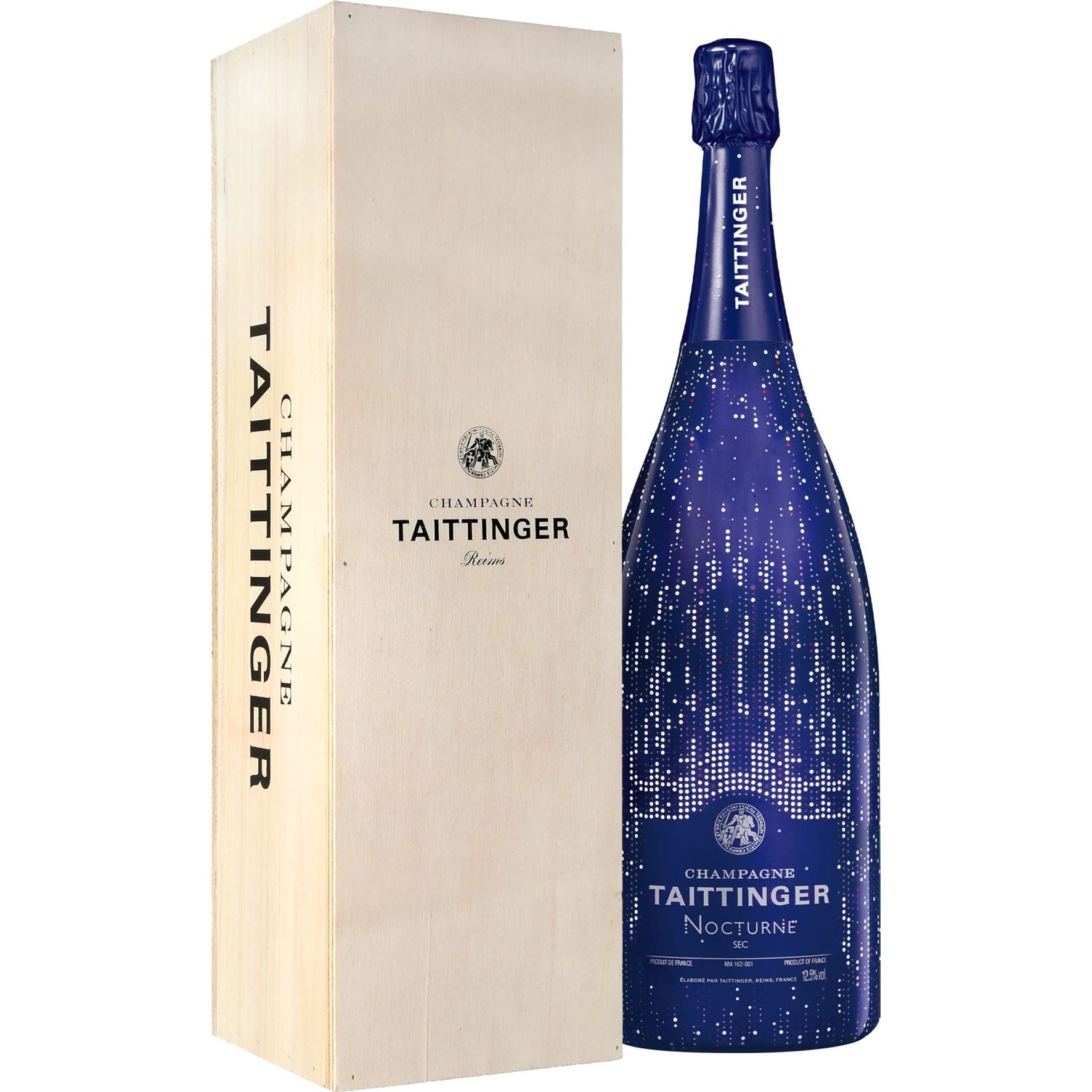 Taittinger Nocturne Sec City Lights Blanc Jeroboam Double Magnum 3L in Wooden Box