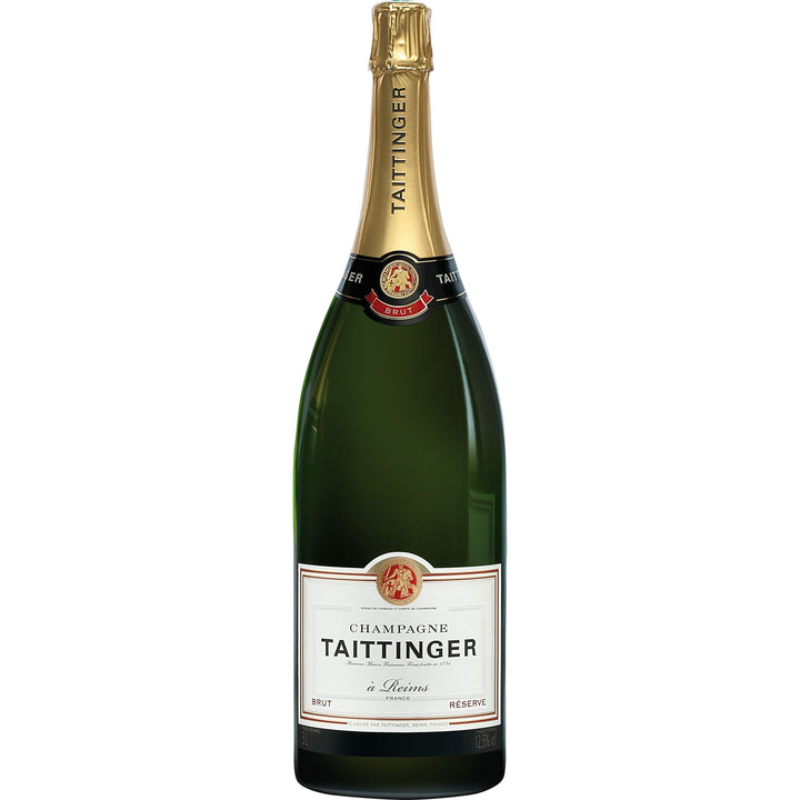 Taittinger Brut Réserve Jeroboam Doppel-Magnum 3L in Holzkiste