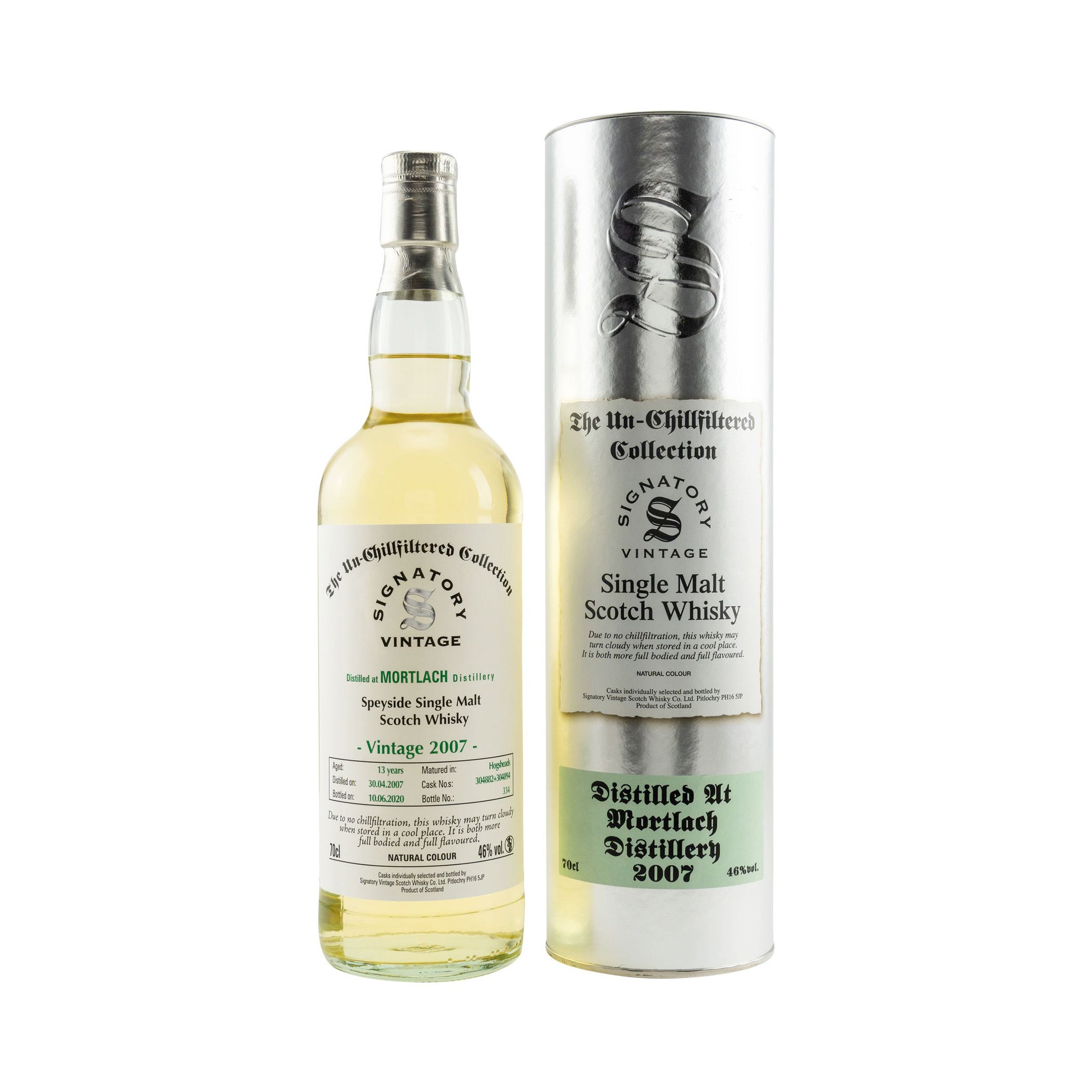 Mortlach 2007/2020 Sig un-chill #304882+304894