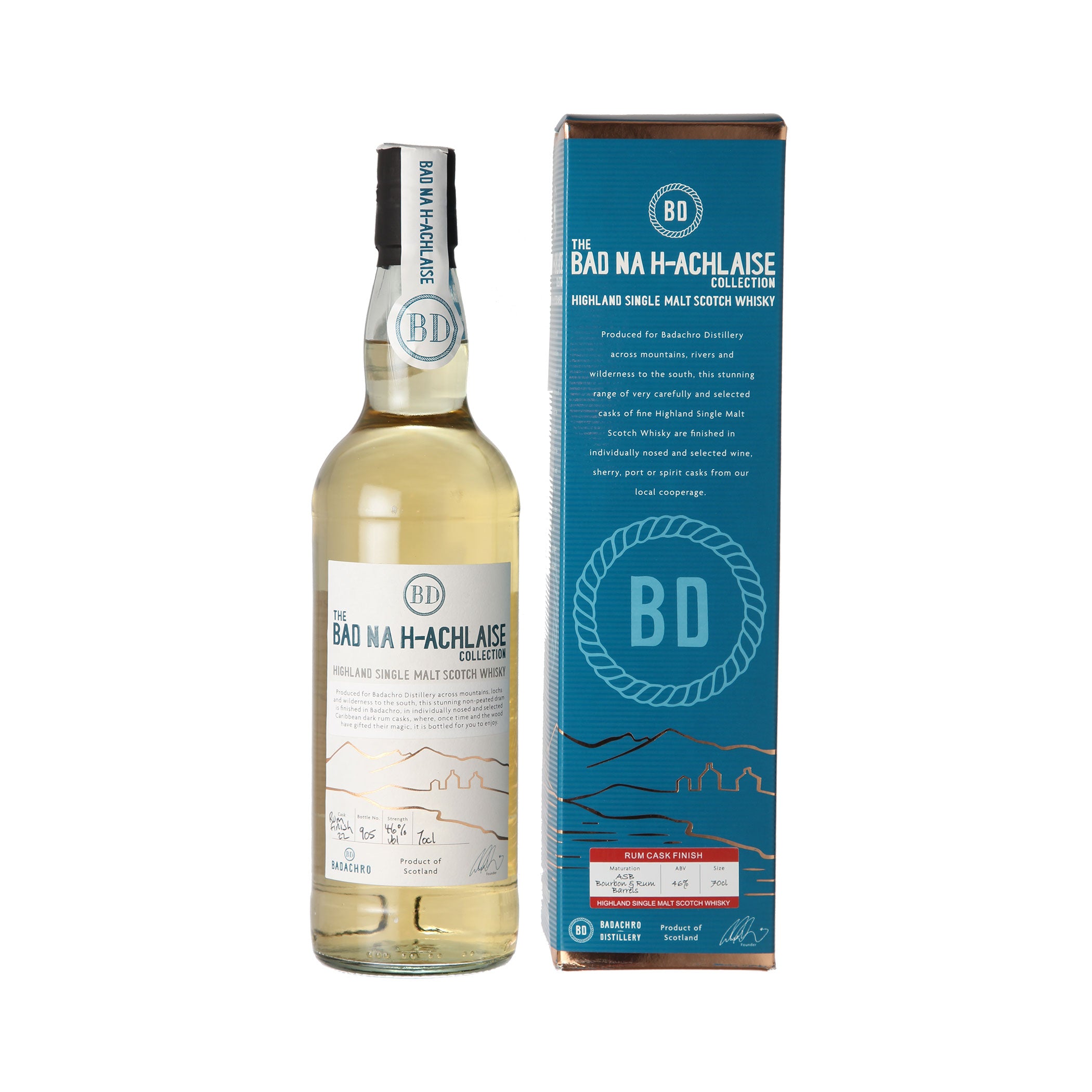 Bad na h-Achlaise Rum Cask Finish - Highland Single Malt Scotch Whisky