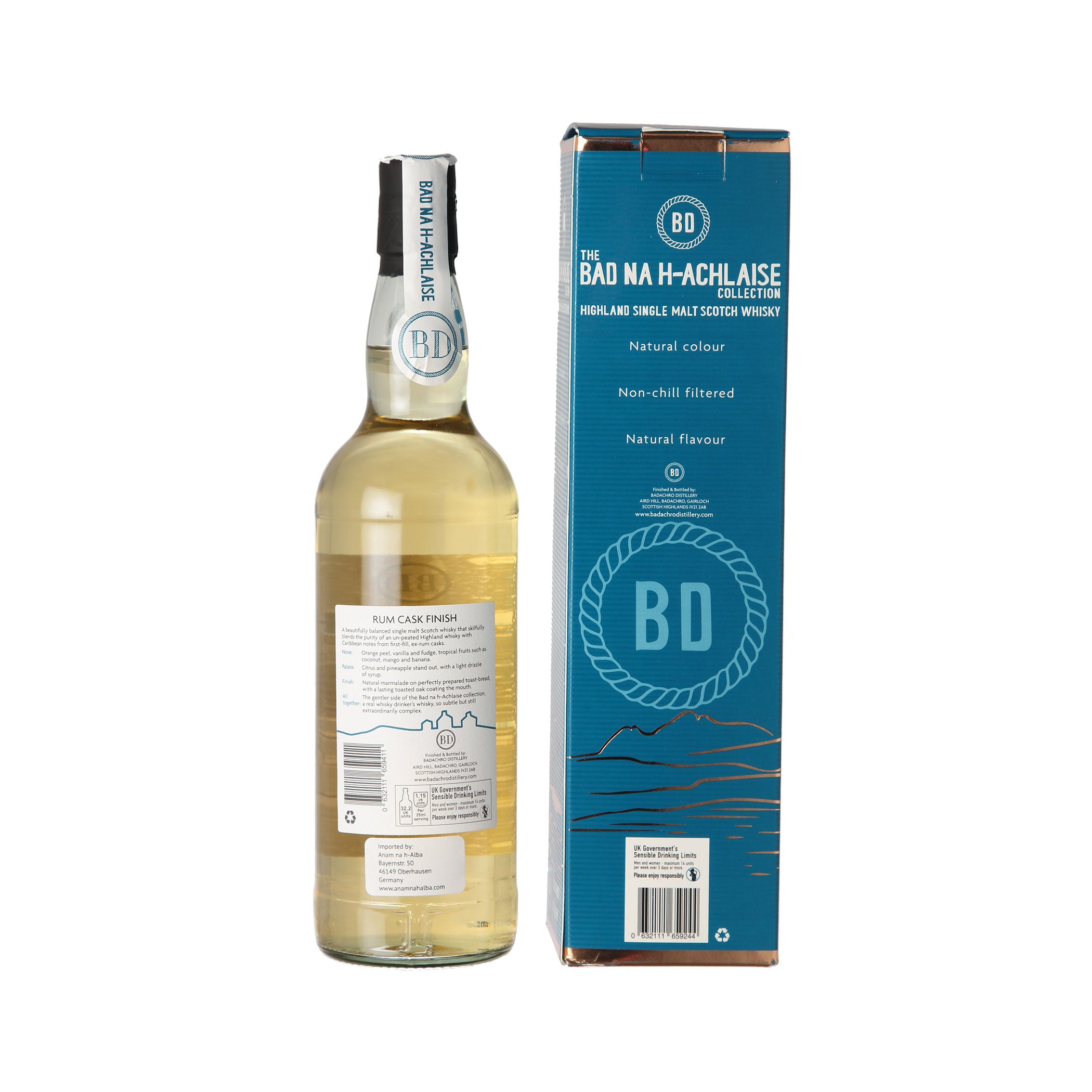 Bad na h-Achlaise Rum Cask Finish - Highland Single Malt Scotch Whisky