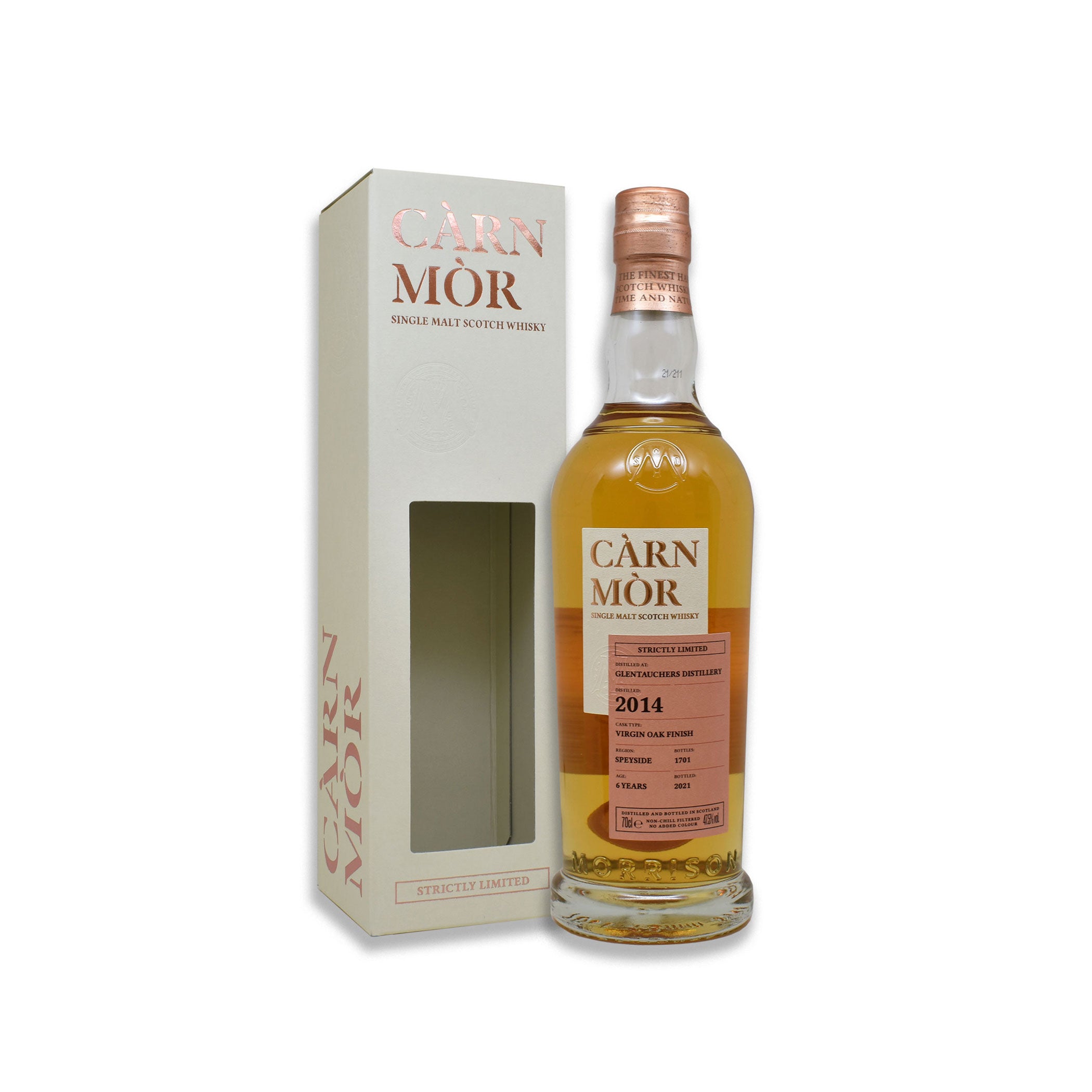 Càrn Mòr Glentauchers 6 Jahre 2014/2021 Virgin Oak Finish Strictly Limited Edition