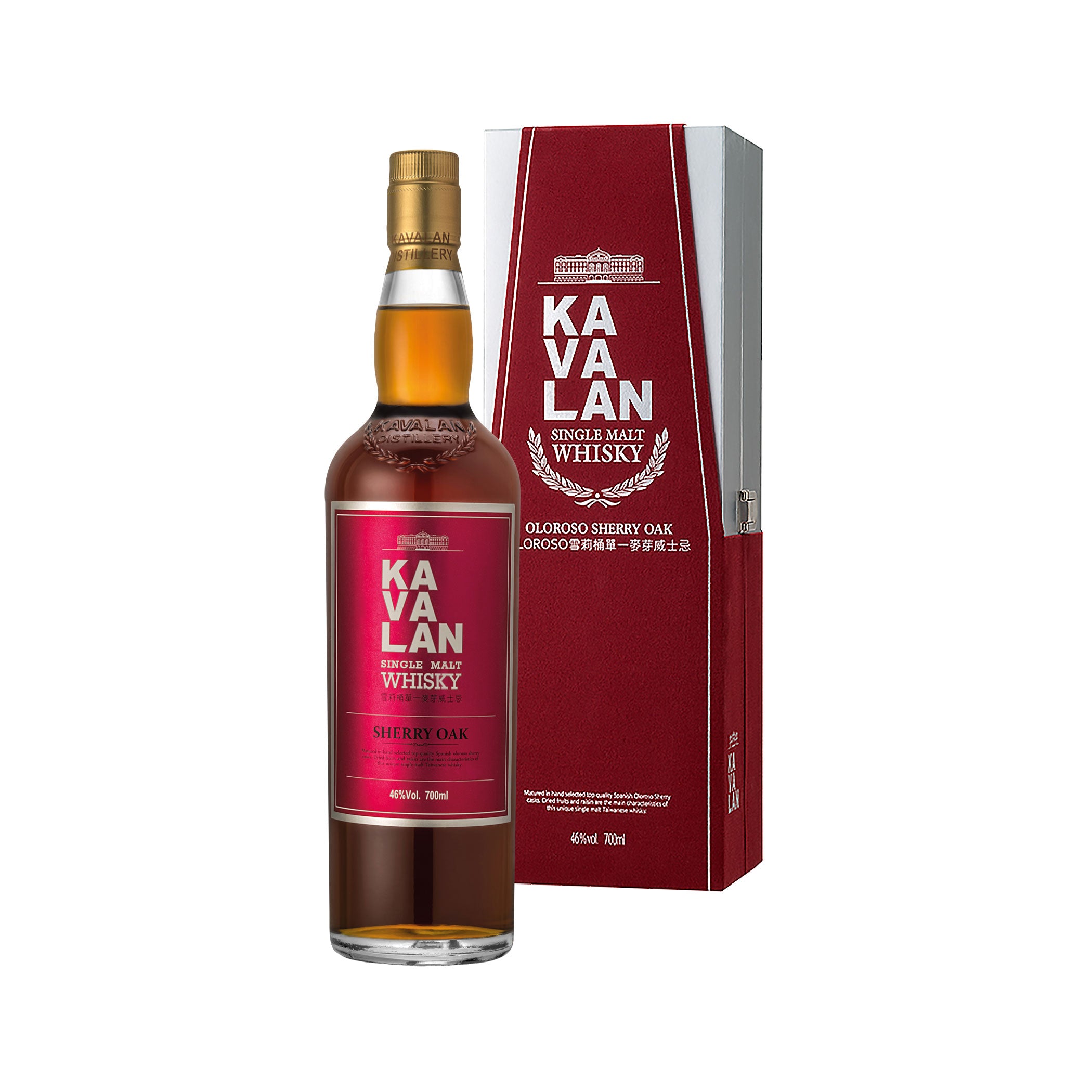 Kavalan Oloroso Sherry Oak 46% vol. Single Malt Whisky
