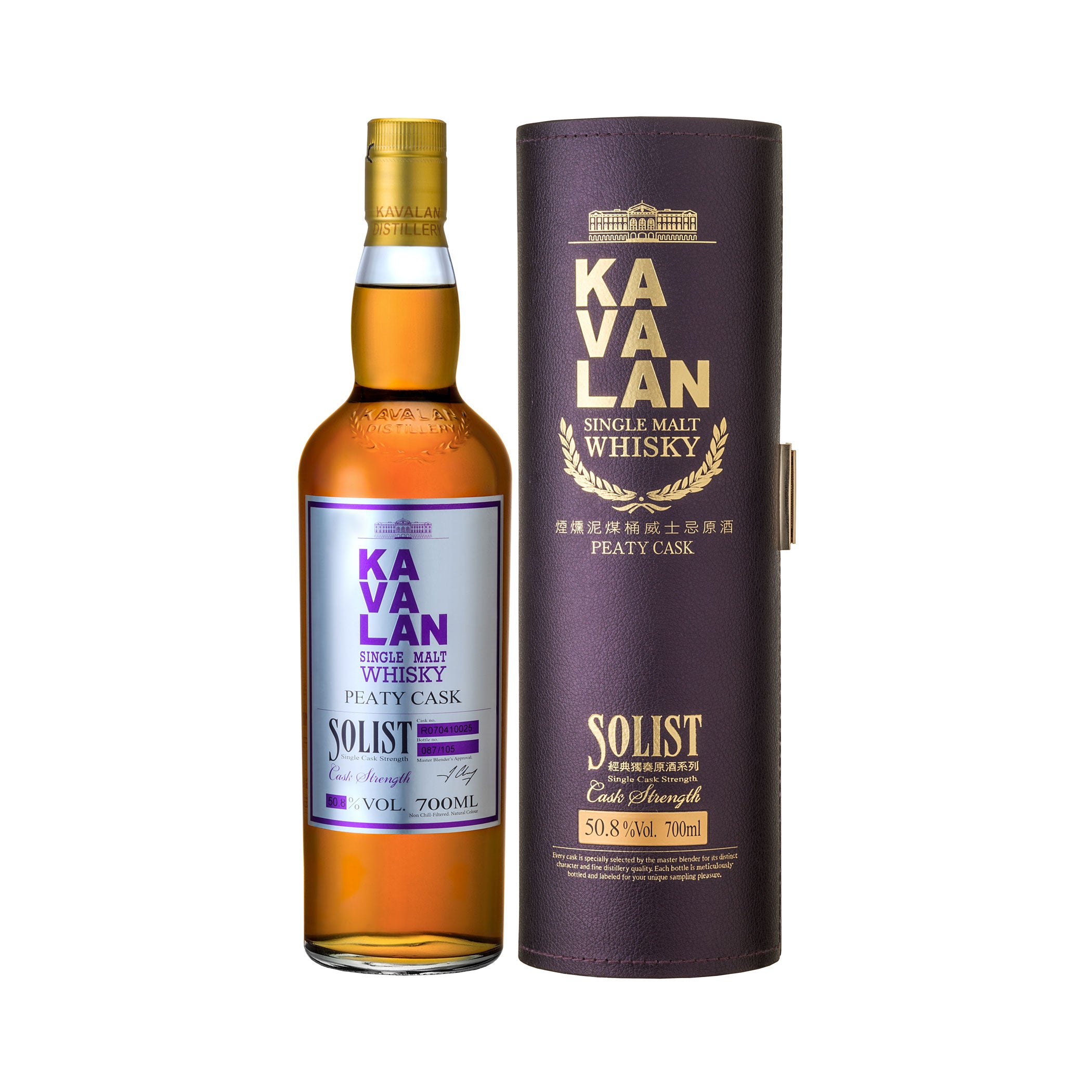 Kavalan Solist Peaty Cask 51,6% vol. Cask Strength