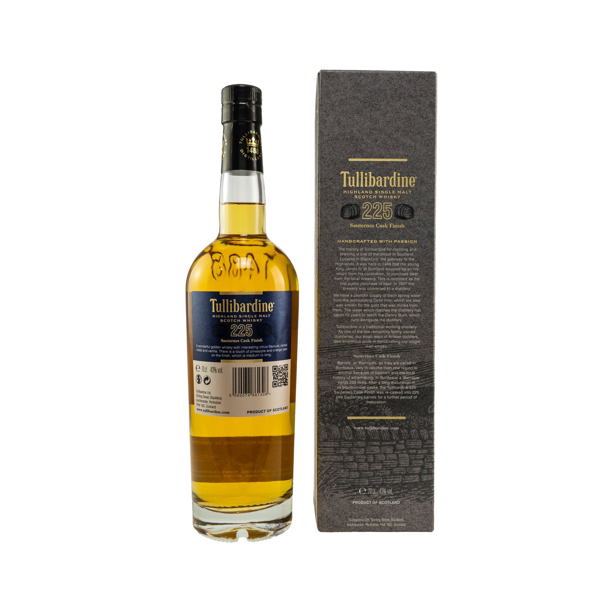 Tullibardine 225 Sauternes Cask Finish