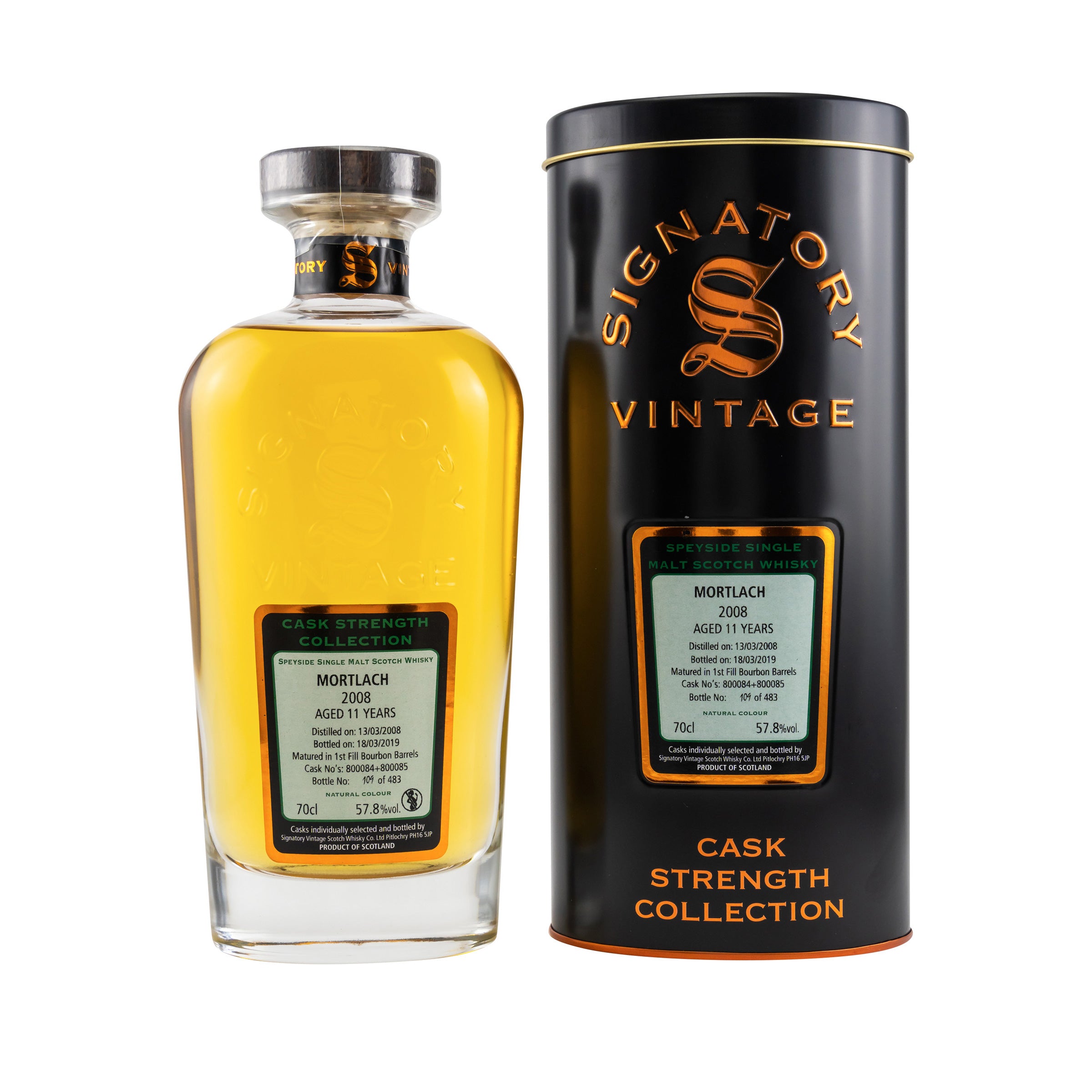 Mortlach 2008/2019 Sig CS Cask 800084+800085